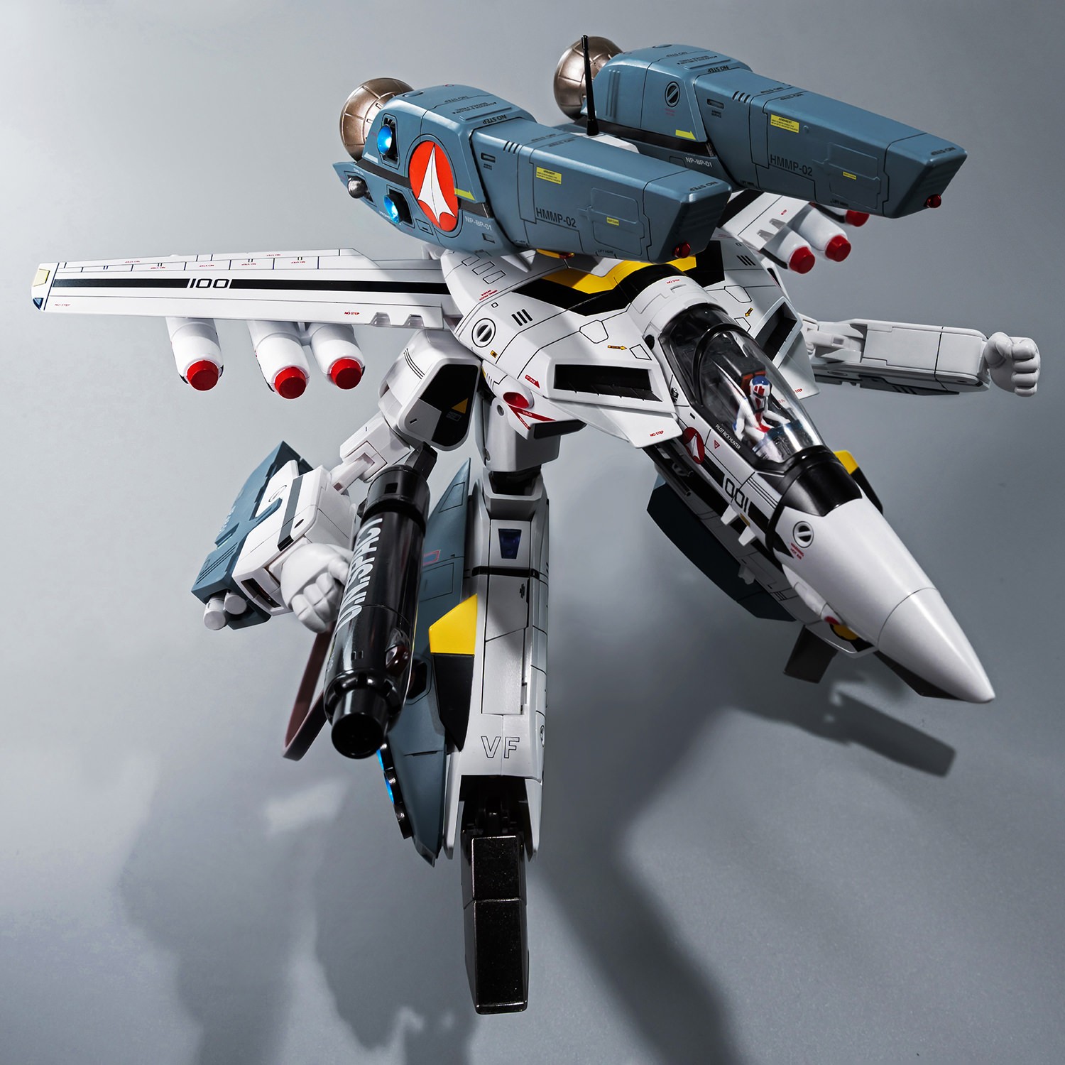 Robotech ROBO-DOU ROBOTECH VF‐1S Super Veritech Set (RICK HUNTER) Action Figure  (Prototype Shown) View 4