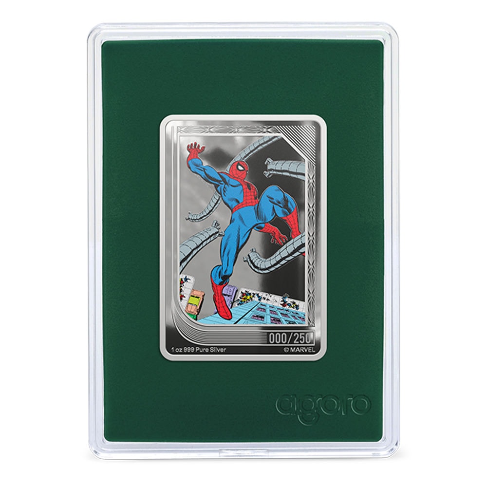 Marvel Collector Box – Spider-Man: Comic Art Through The Ages Silver Collectible  (Prototype Shown) View 2