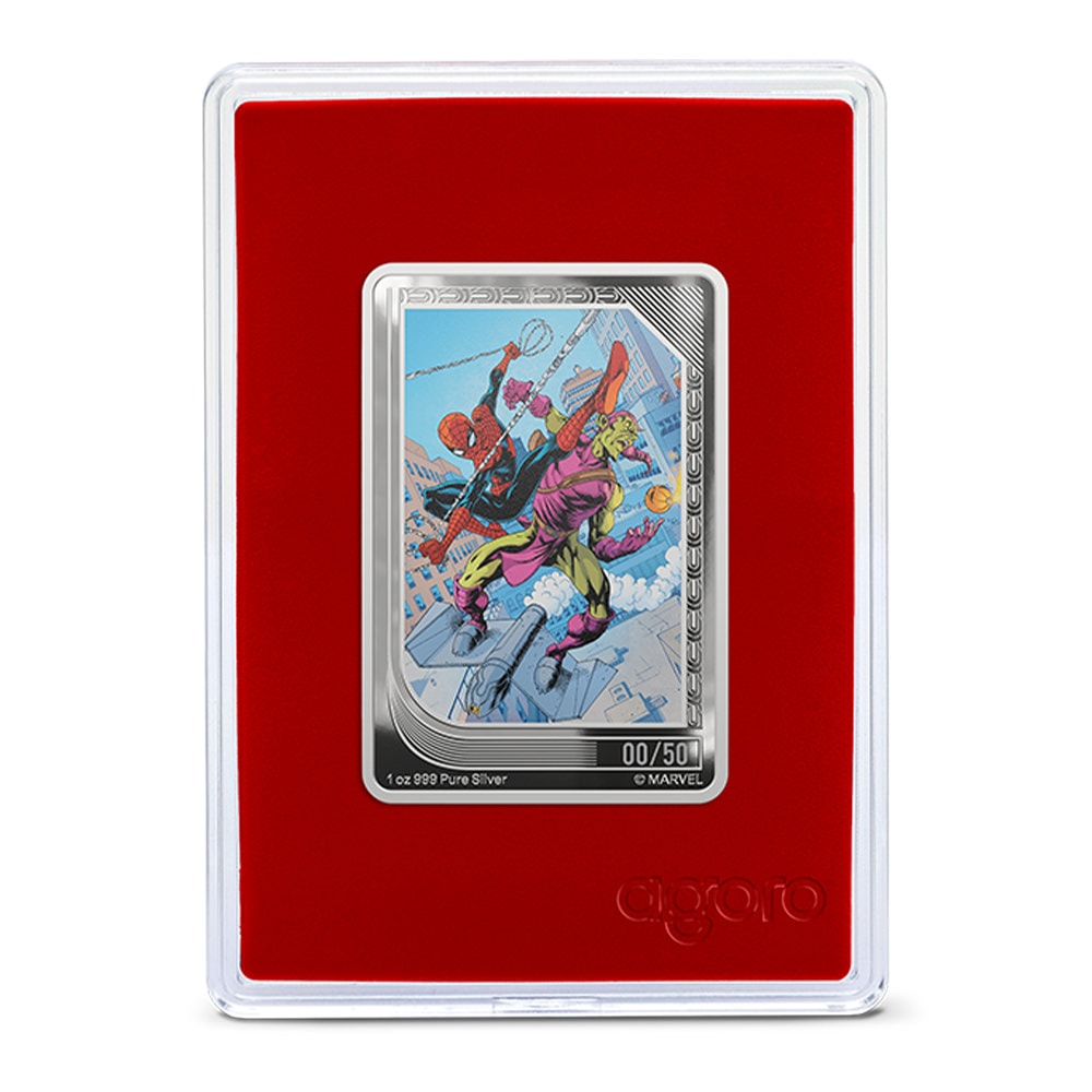 Marvel Collector Box – Spider-Man: Comic Art Through The Ages Silver Collectible  (Prototype Shown) View 3