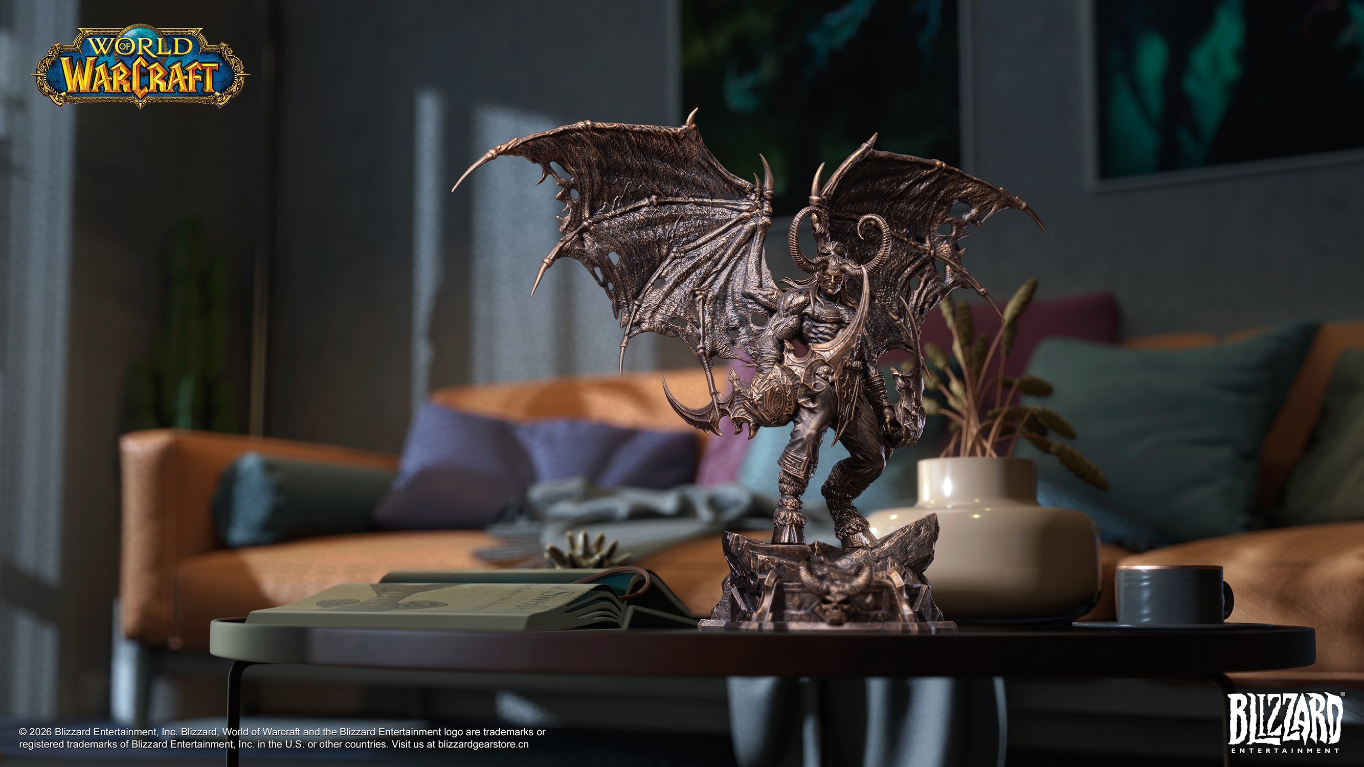 Warcraft Illidan Stormrage (Bronze-Colored) 1:10 Scale Statue  (Prototype Shown) View 6