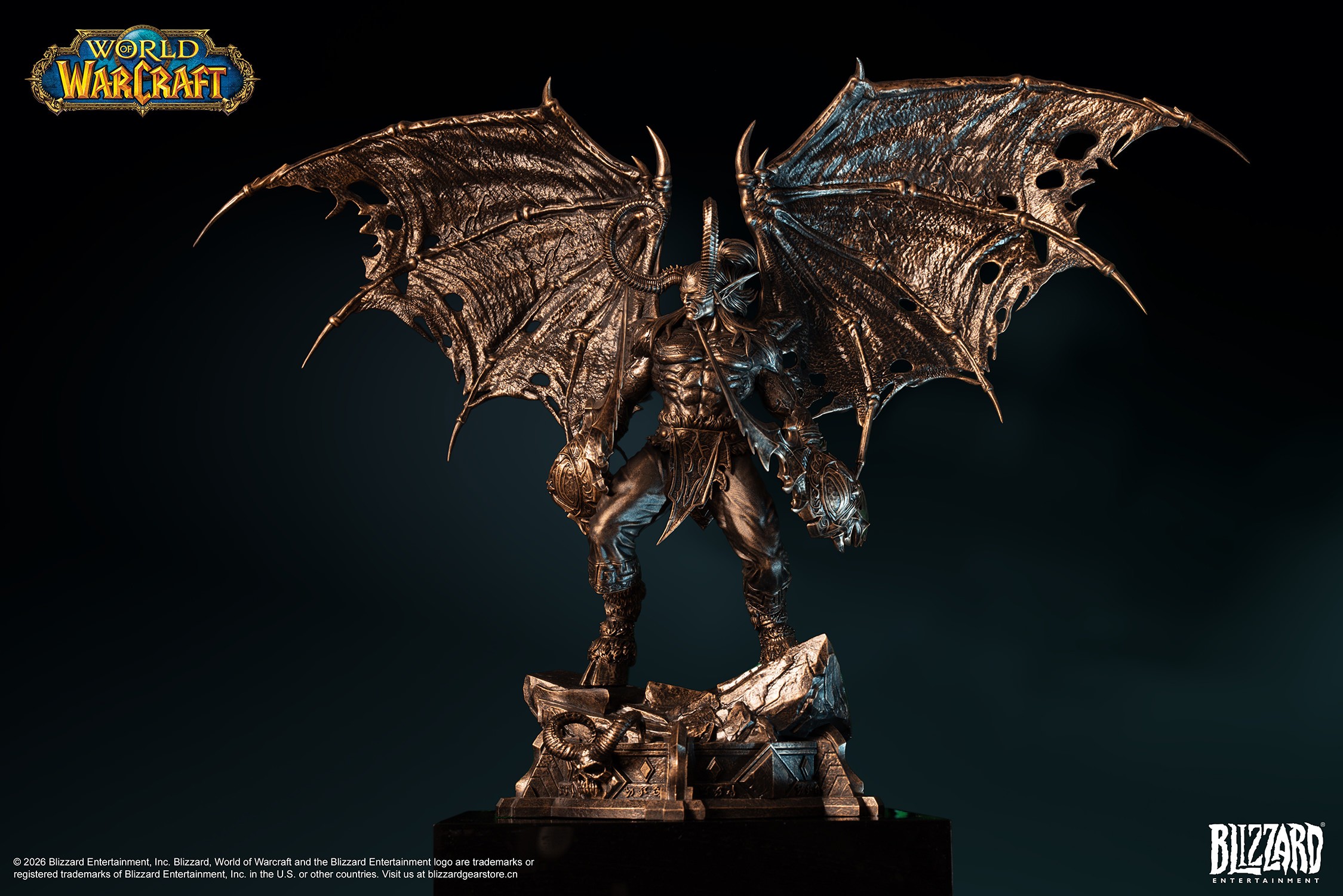 Warcraft Illidan Stormrage (Bronze-Colored) 1:10 Scale Statue  (Prototype Shown) View 9