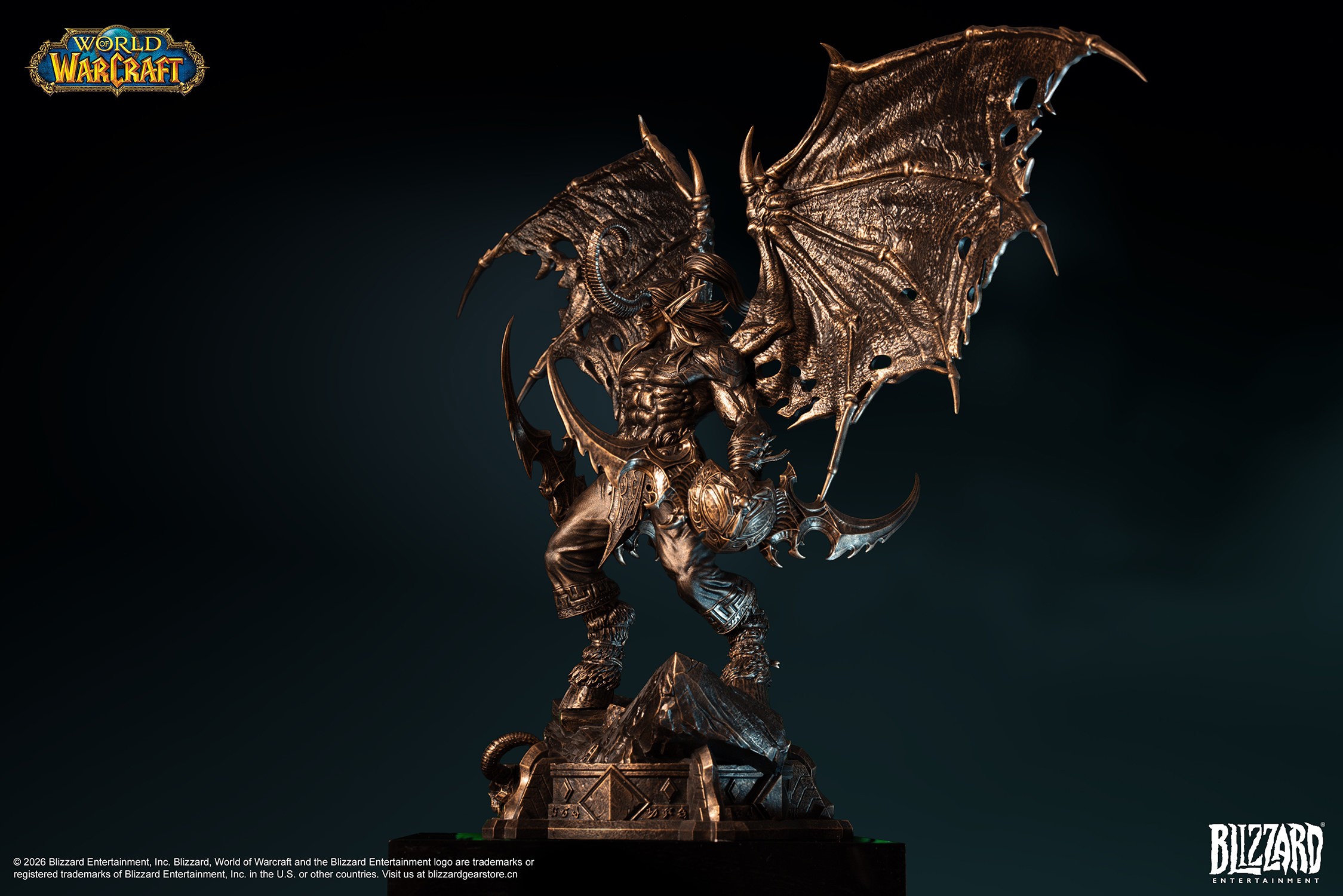 Warcraft Illidan Stormrage (Bronze-Colored) 1:10 Scale Statue  (Prototype Shown) View 10