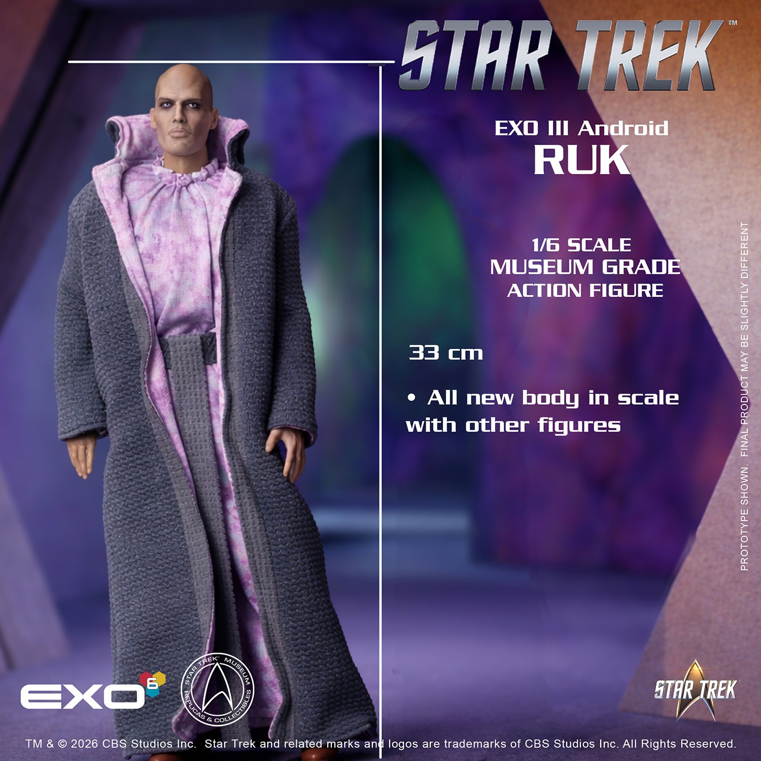 Star Trek Ruk Sixth Scale Figure  (Prototype Shown) View 2