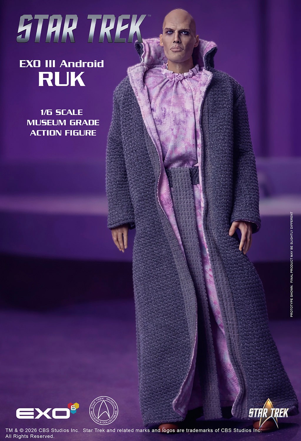 Star Trek Ruk Sixth Scale Figure  (Prototype Shown) View 8