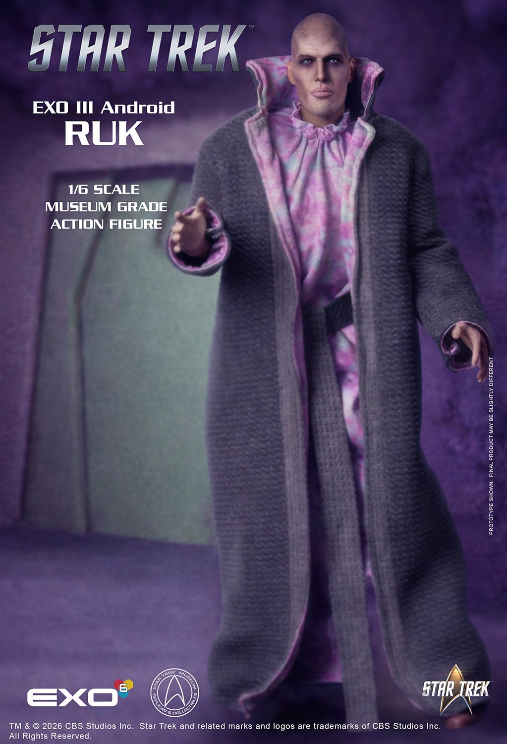 Star Trek Ruk Sixth Scale Figure  (Prototype Shown) View 9