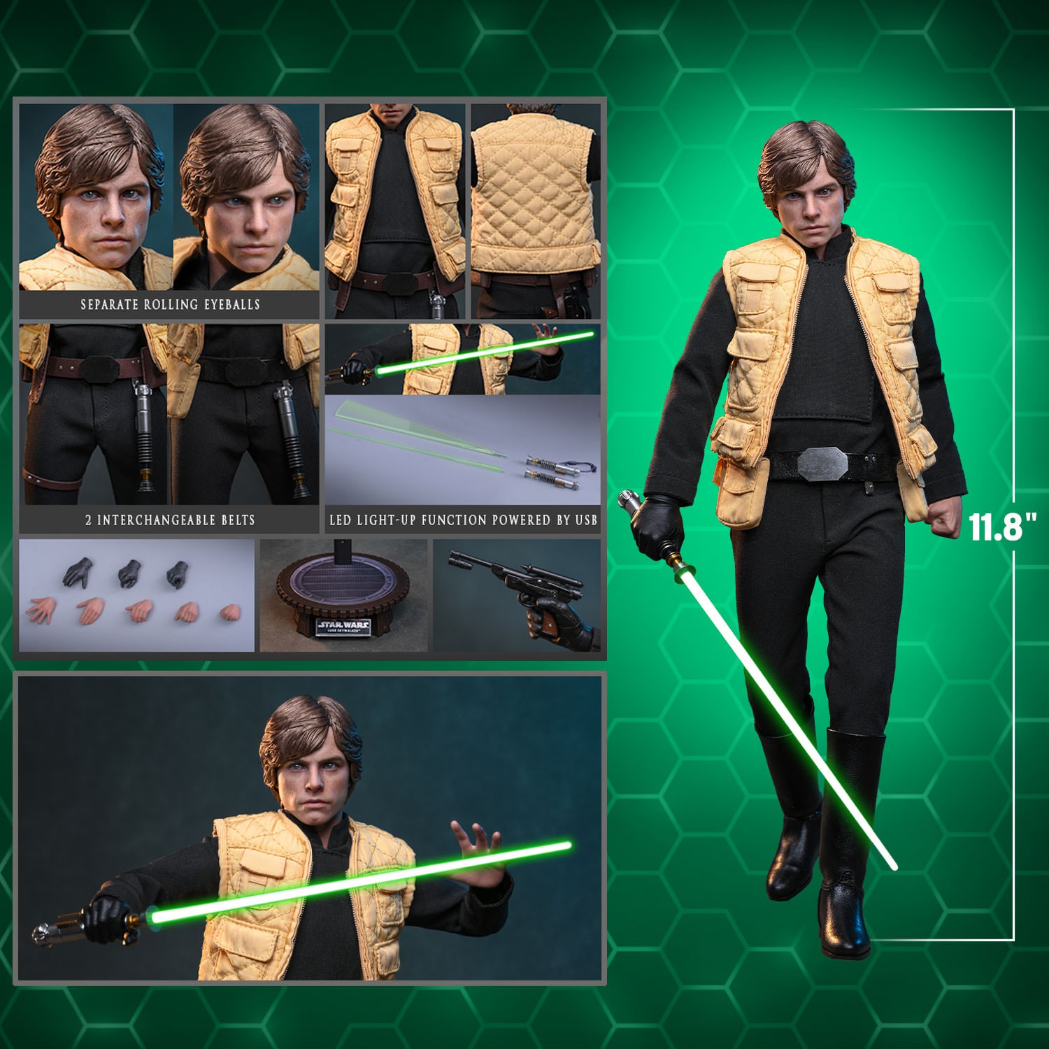 Star Wars Luke Skywalker™ (Shadows Of The Empire) Sixth Scale Figure  (Prototype Shown) View 2