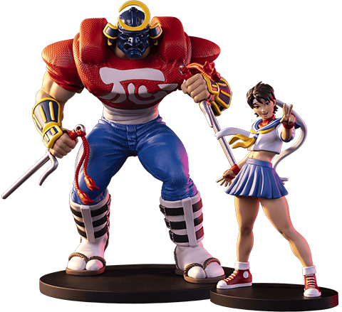 Street Fighter Sakura and Sodom 1:10 Scale Statue  (Prototype Shown) View 14