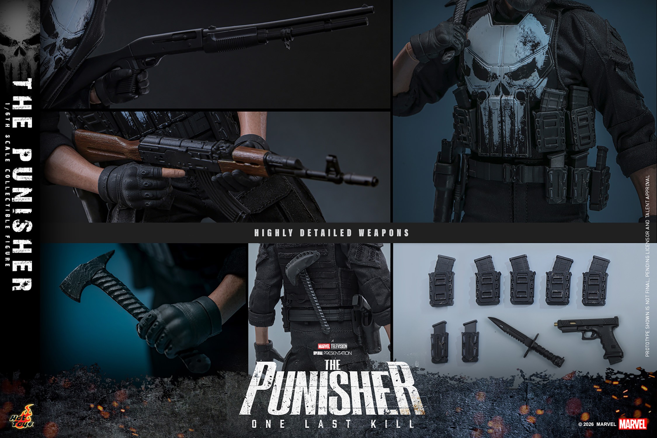 Marvel The Punisher Sixth Scale Figure  (Prototype Shown) View 20