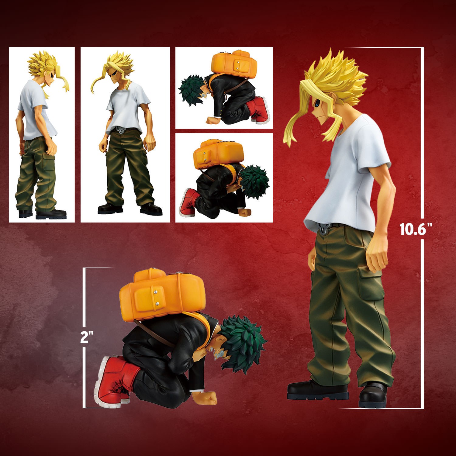 My Hero Academia Izuku Midoriya & All Might (The Story of How He Became the Greatest Hero) Collectible Figure  (Prototype Shown) View 2