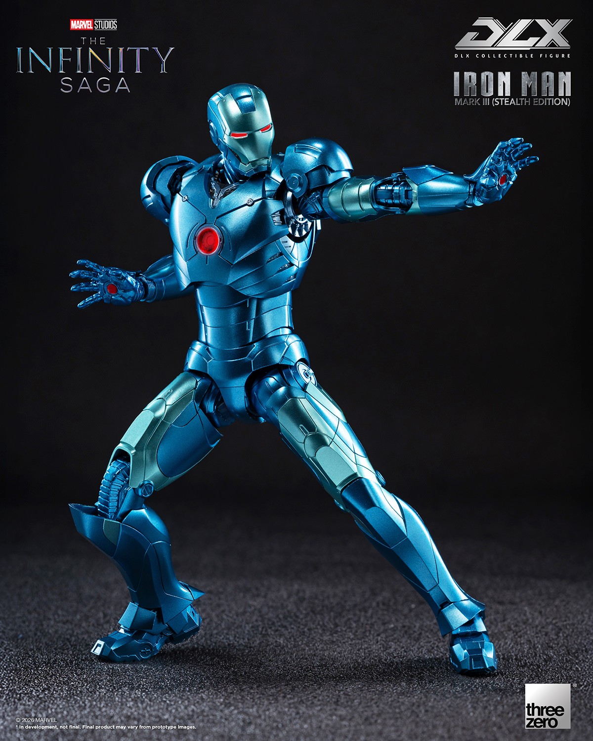 Marvel DLX Iron Man Mark 3 (Stealth Edition) Action Figure  (Prototype Shown) View 8