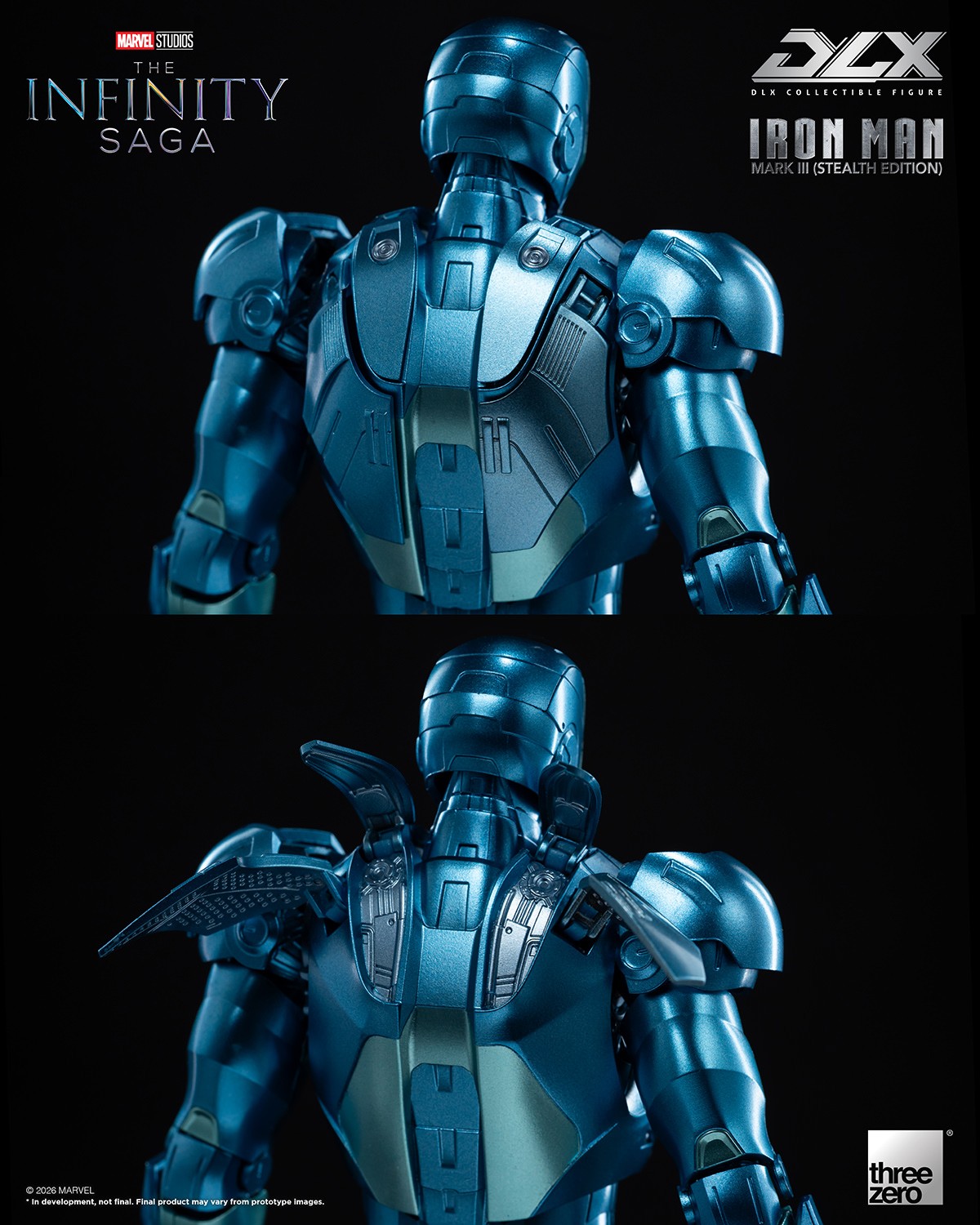 Marvel DLX Iron Man Mark 3 (Stealth Edition) Action Figure  (Prototype Shown) View 13