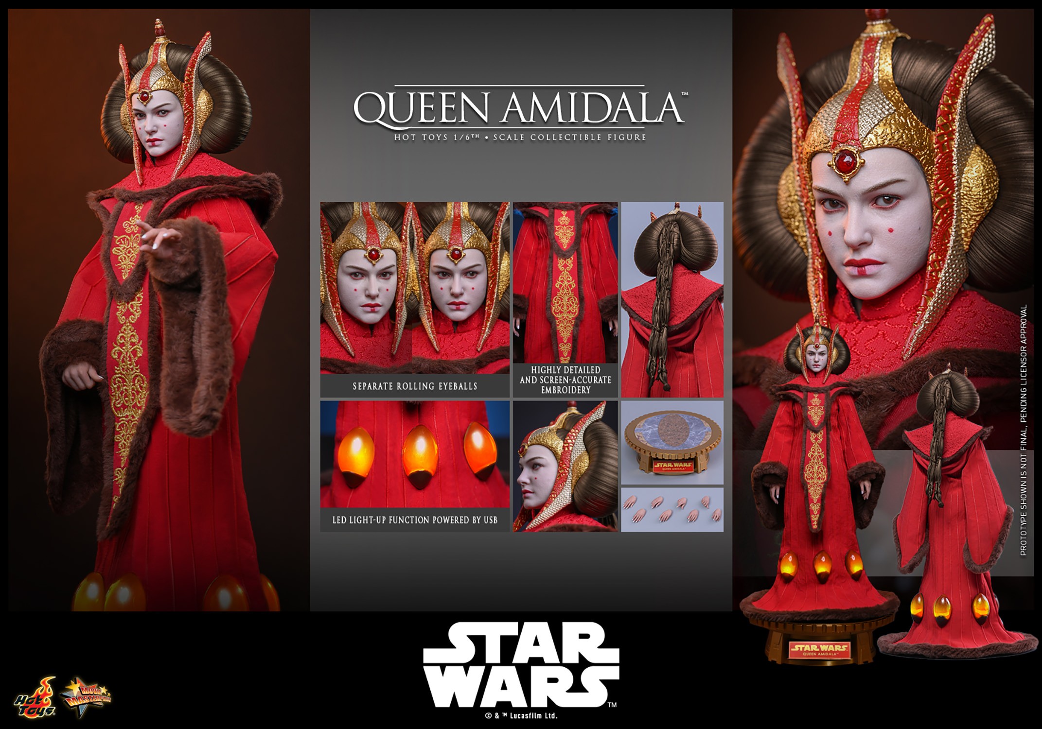 Star Wars Queen Amidala Sixth Scale Figure  (Prototype Shown) View 22