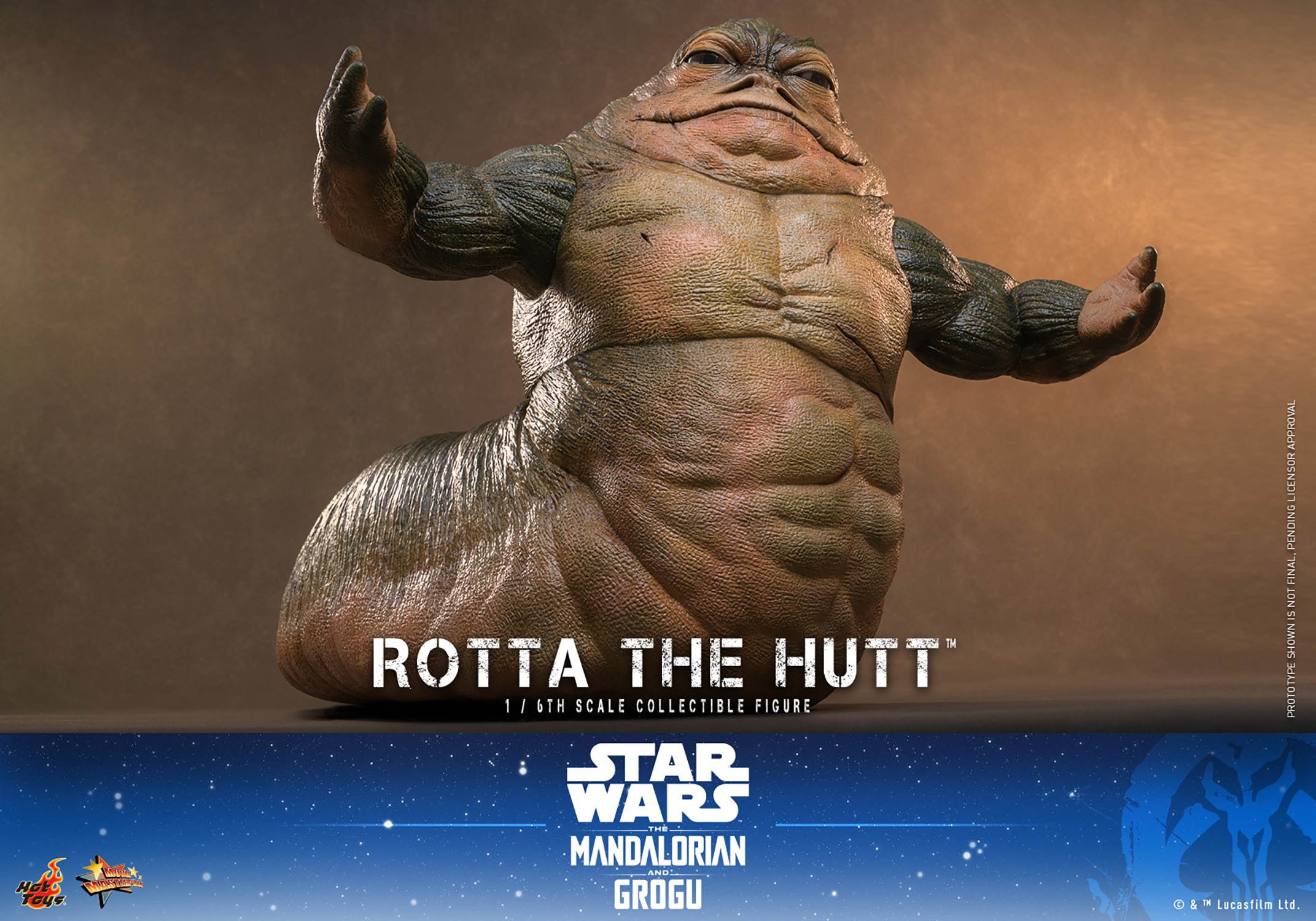 Star Wars Rotta The Hutt™ Sixth Scale Figure  (Prototype Shown) View 3