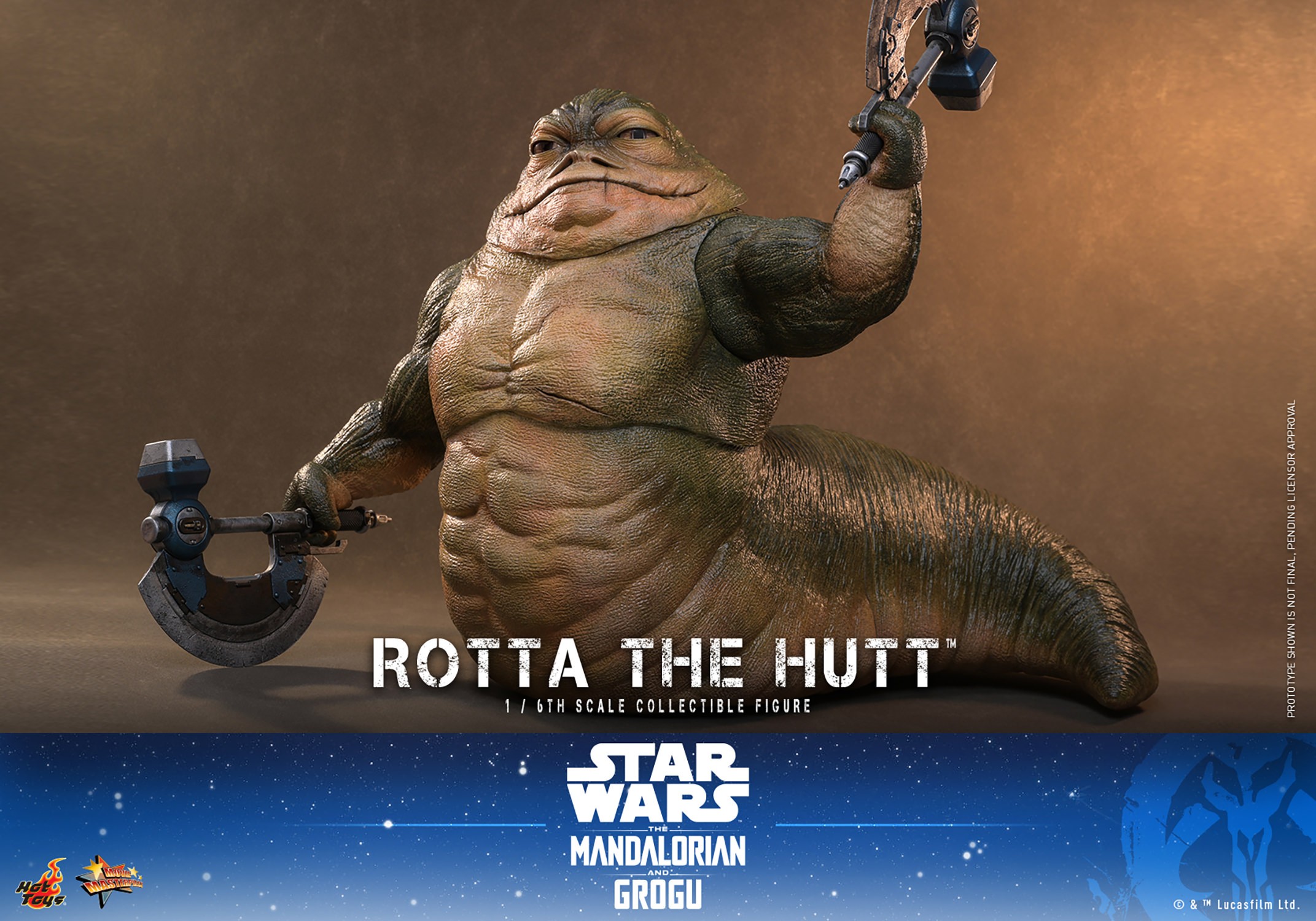 Star Wars Rotta The Hutt™ Sixth Scale Figure  (Prototype Shown) View 7