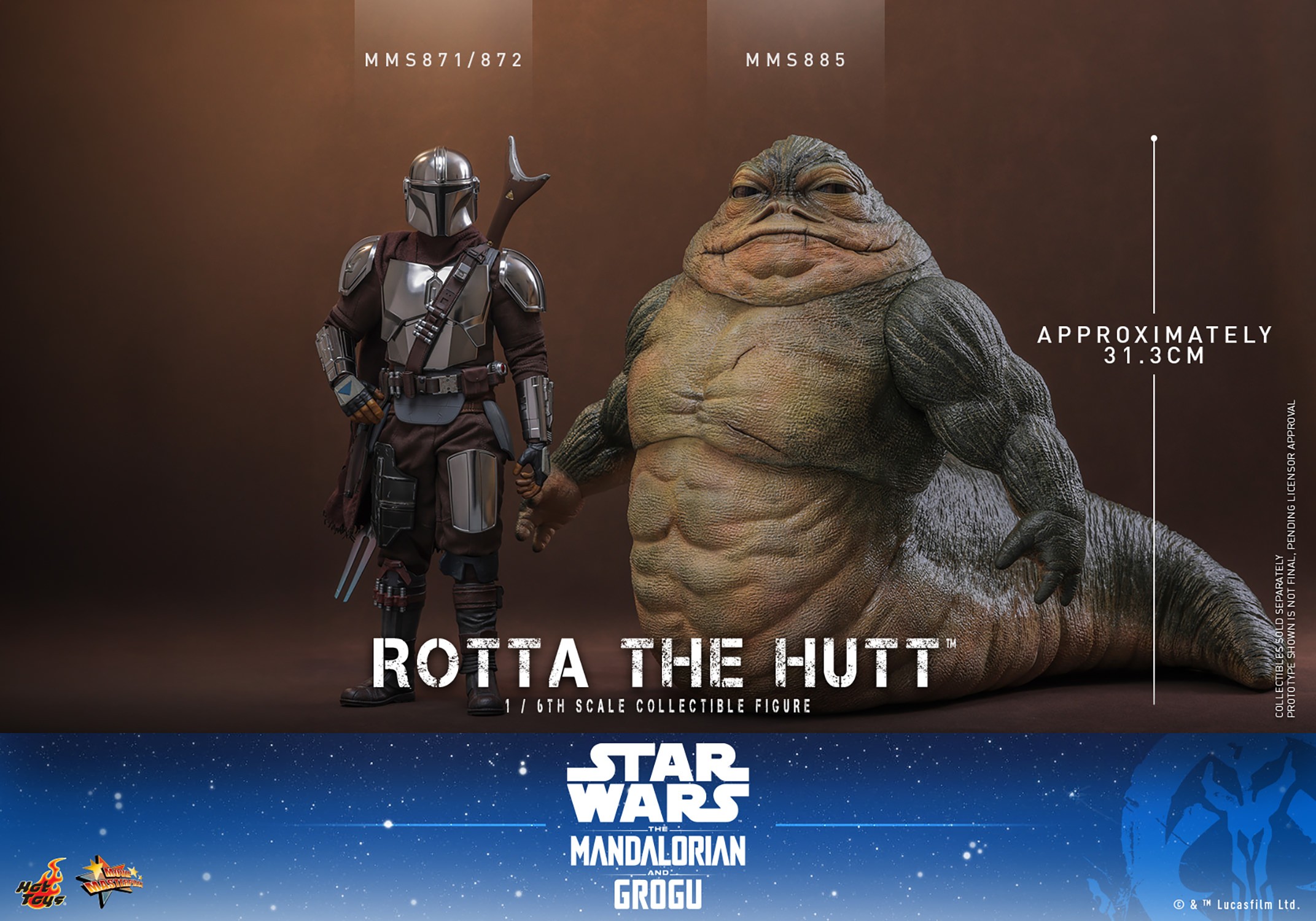 Star Wars Rotta The Hutt™ Sixth Scale Figure  (Prototype Shown) View 15