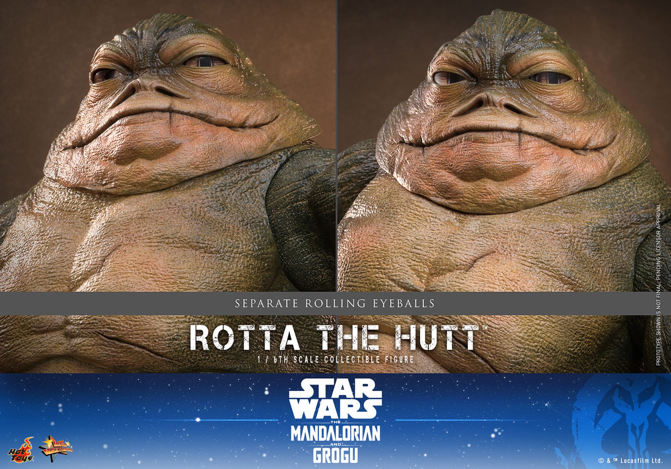 Star Wars Rotta The Hutt™ Sixth Scale Figure  (Prototype Shown) View 17