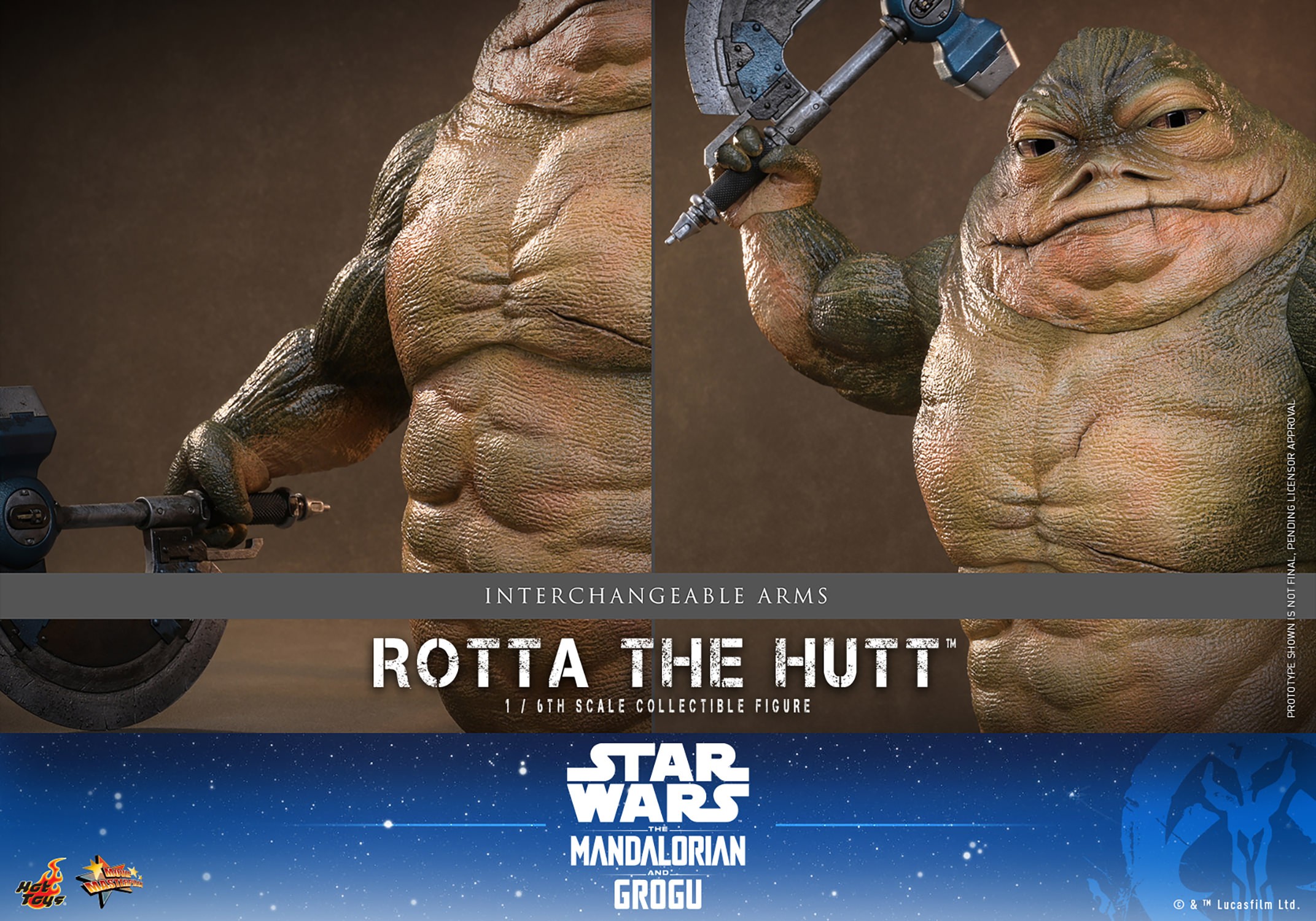 Star Wars Rotta The Hutt™ Sixth Scale Figure  (Prototype Shown) View 18