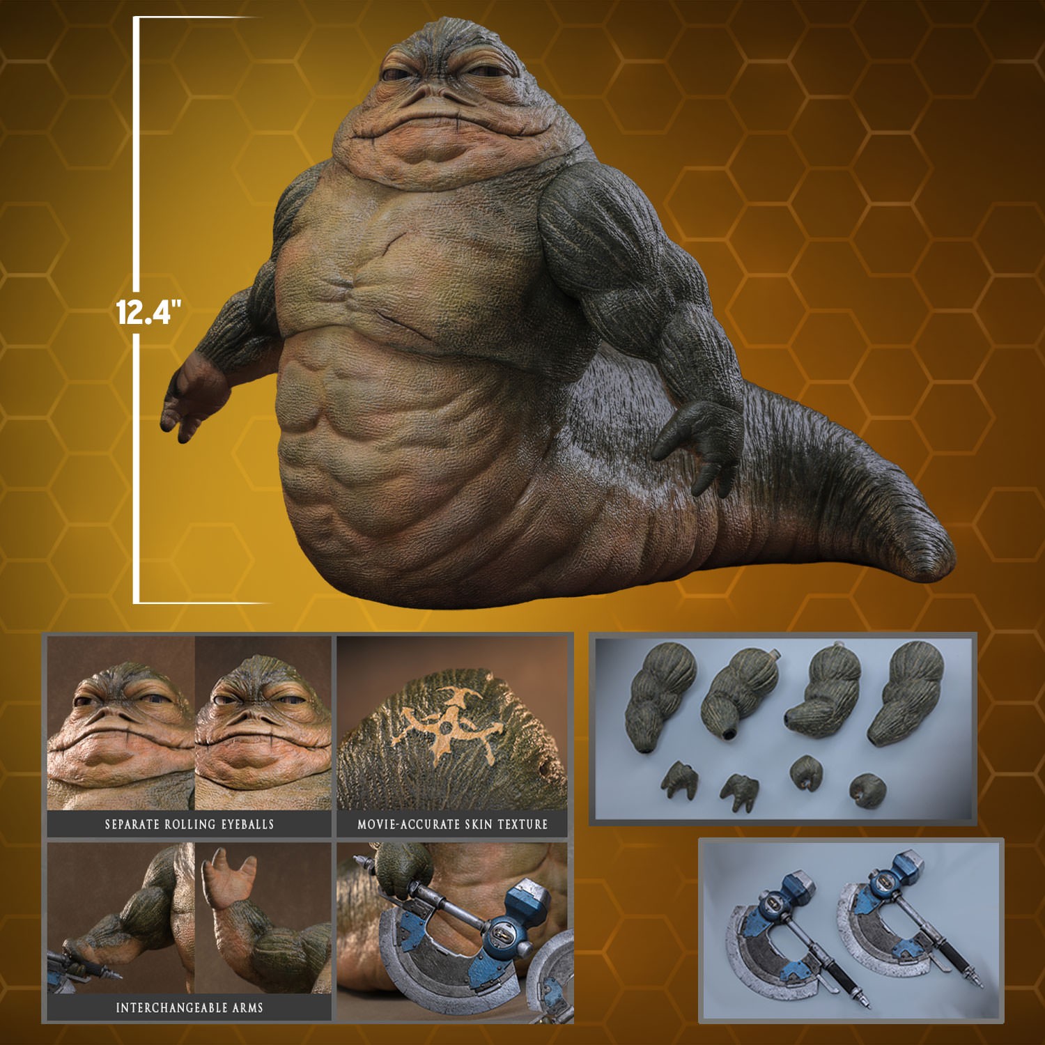 Star Wars Rotta The Hutt™ Sixth Scale Figure  (Prototype Shown) View 2