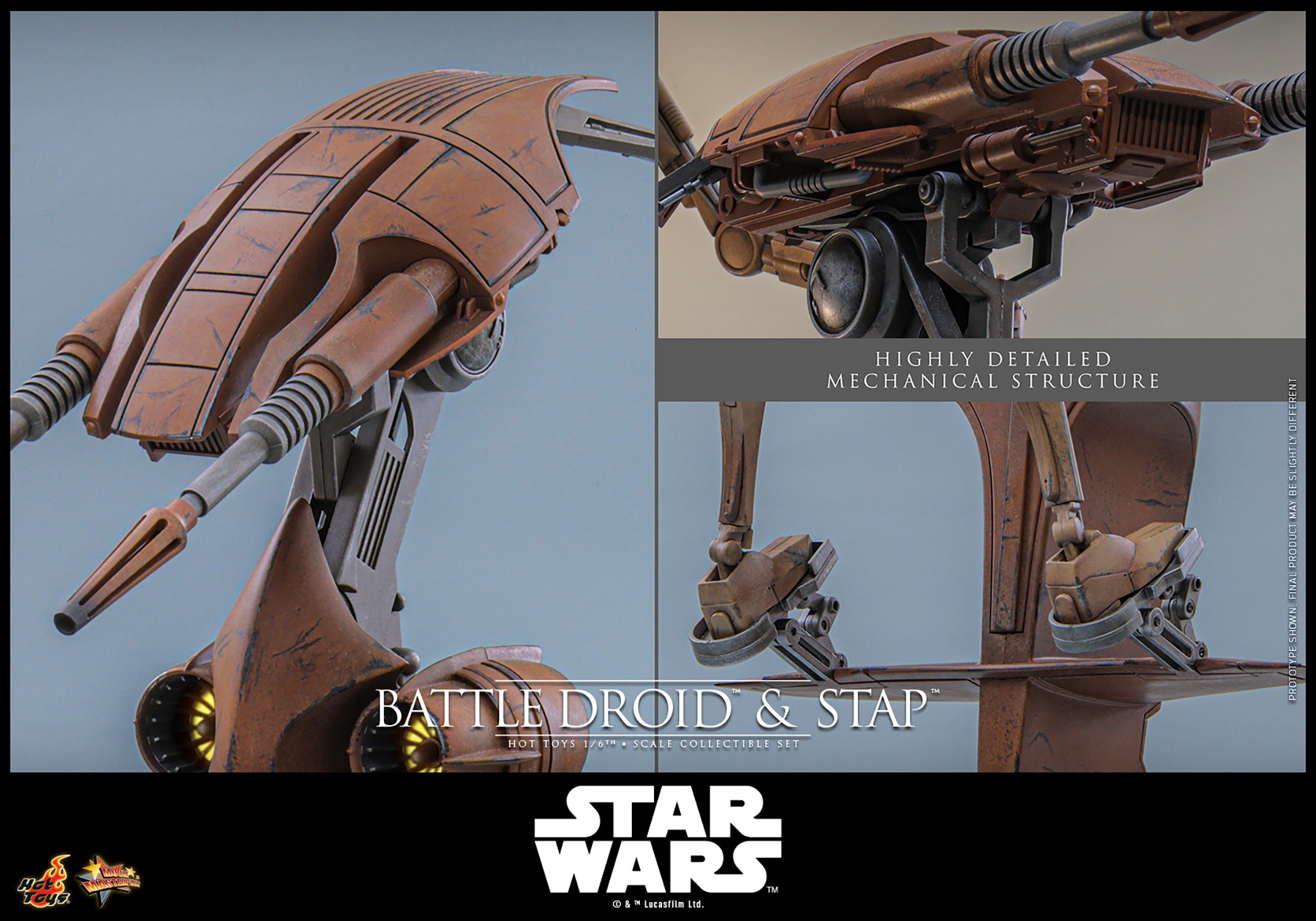 Battle Droid and STAP™ Sixth Scale Figure Set by Hot Toys