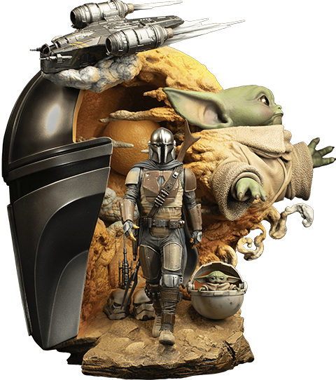 The Mandalorian Fine Art Bust by PCS | Sideshow Collectibles