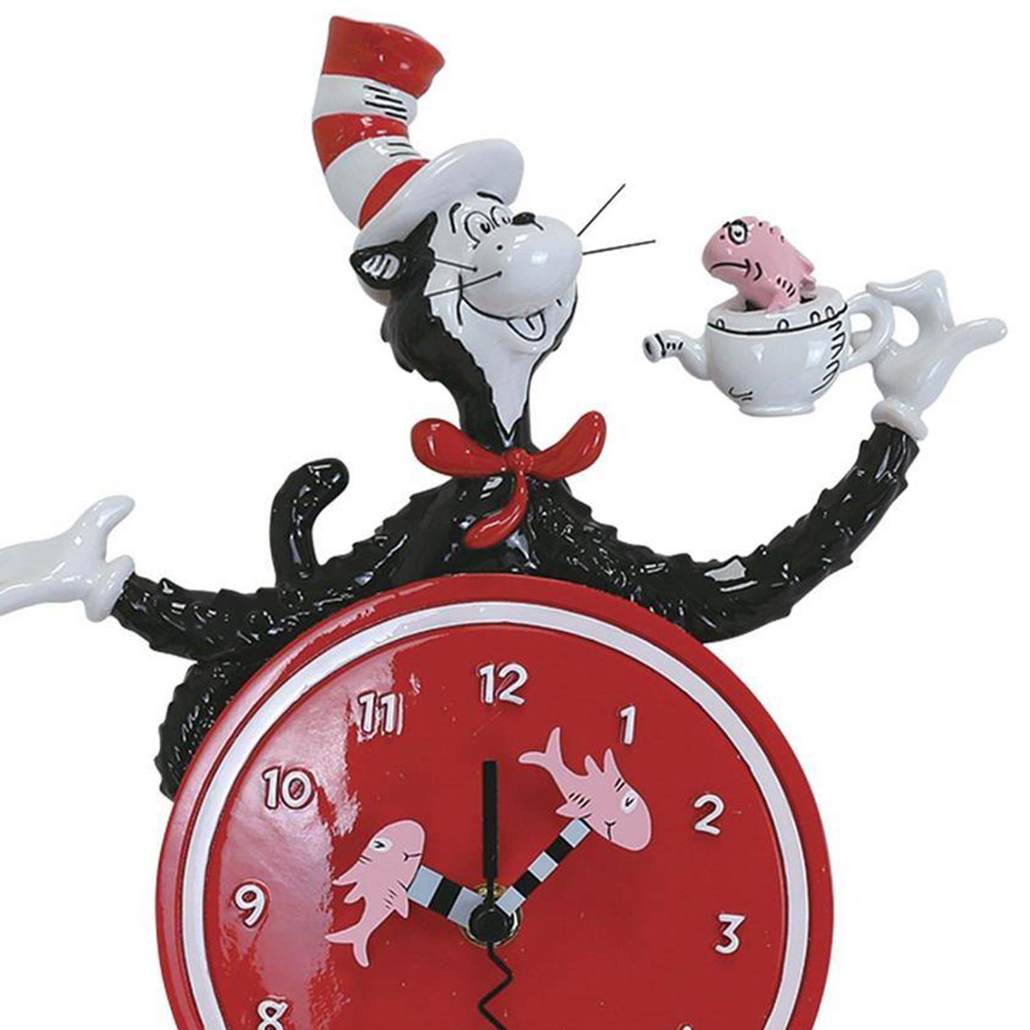Dr. Seuss Cat in the Hat Wall Clock Figurine  (Prototype Shown) View 4