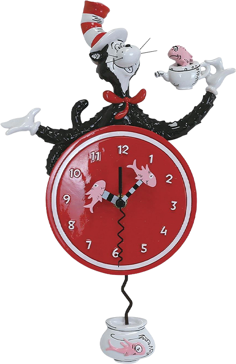 Dr. Seuss Cat in the Hat Wall Clock Figurine  (Prototype Shown) View 8