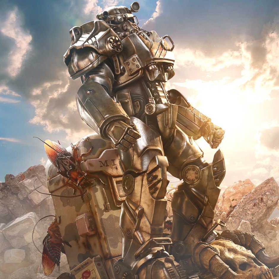 Fallout Maximus Power Armor Quarter Scale Statue  Collector Edition (Prototype Shown) View 1