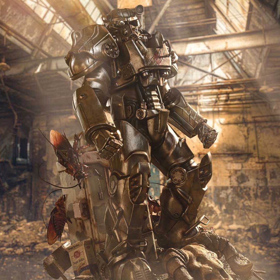 Fallout Maximus Power Armor Quarter Scale Statue  Collector Edition (Prototype Shown) View 3