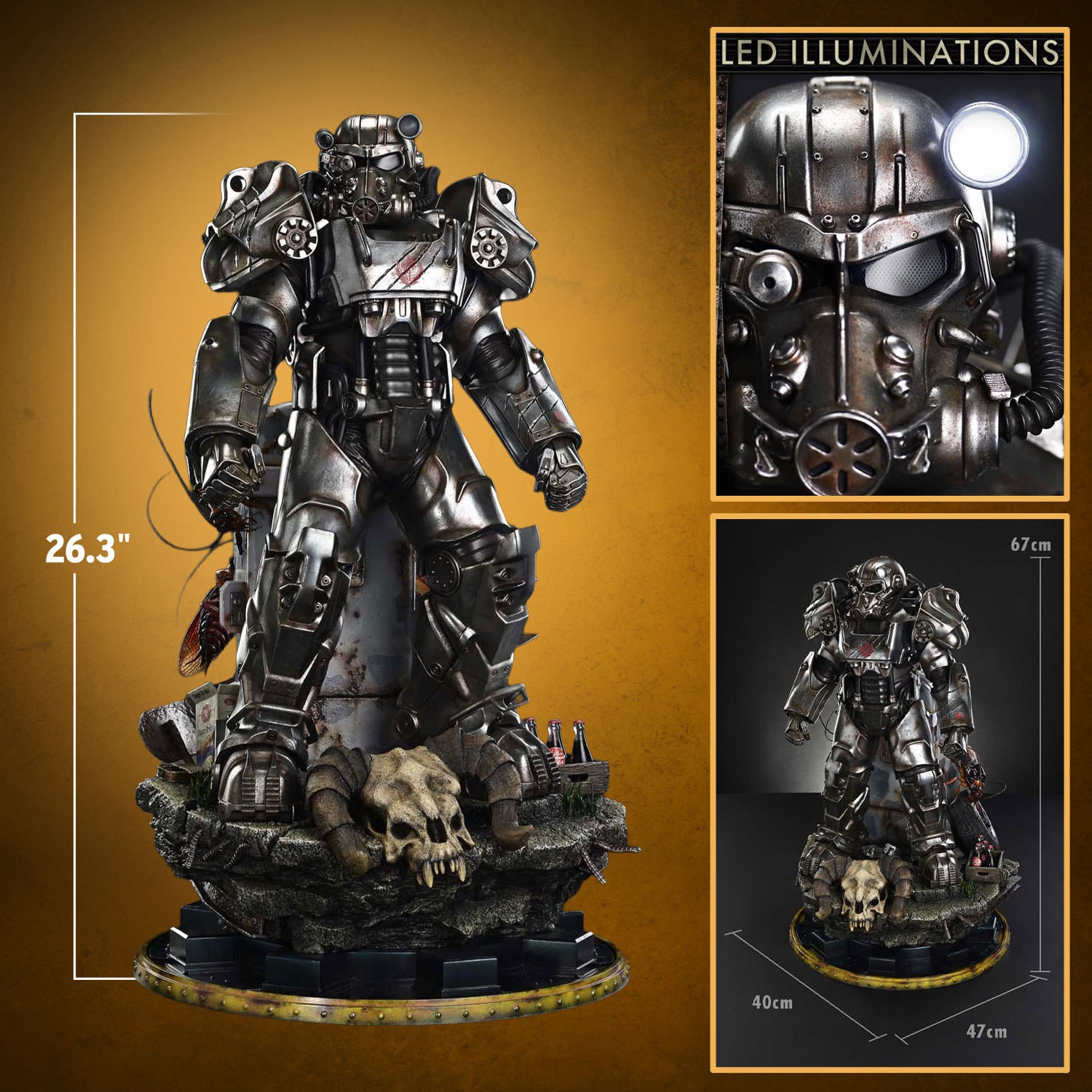 Fallout Maximus Power Armor Quarter Scale Statue  Collector Edition (Prototype Shown) View 2