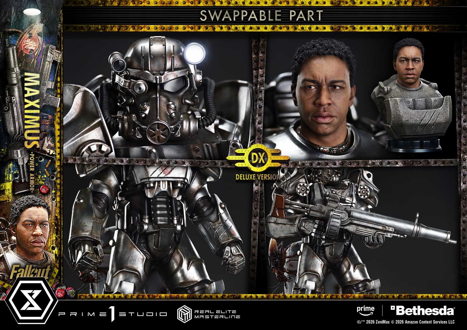 Fallout Maximus Power Armor (Deluxe Version) Quarter Scale Statue  (Prototype Shown) View 7