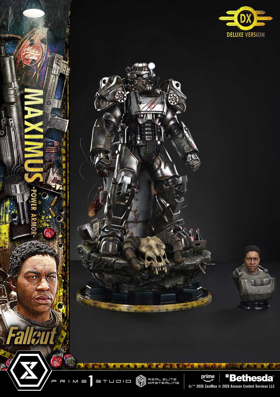 Fallout Maximus Power Armor (Deluxe Bonus Version) Quarter Scale Statue  (Prototype Shown) View 10