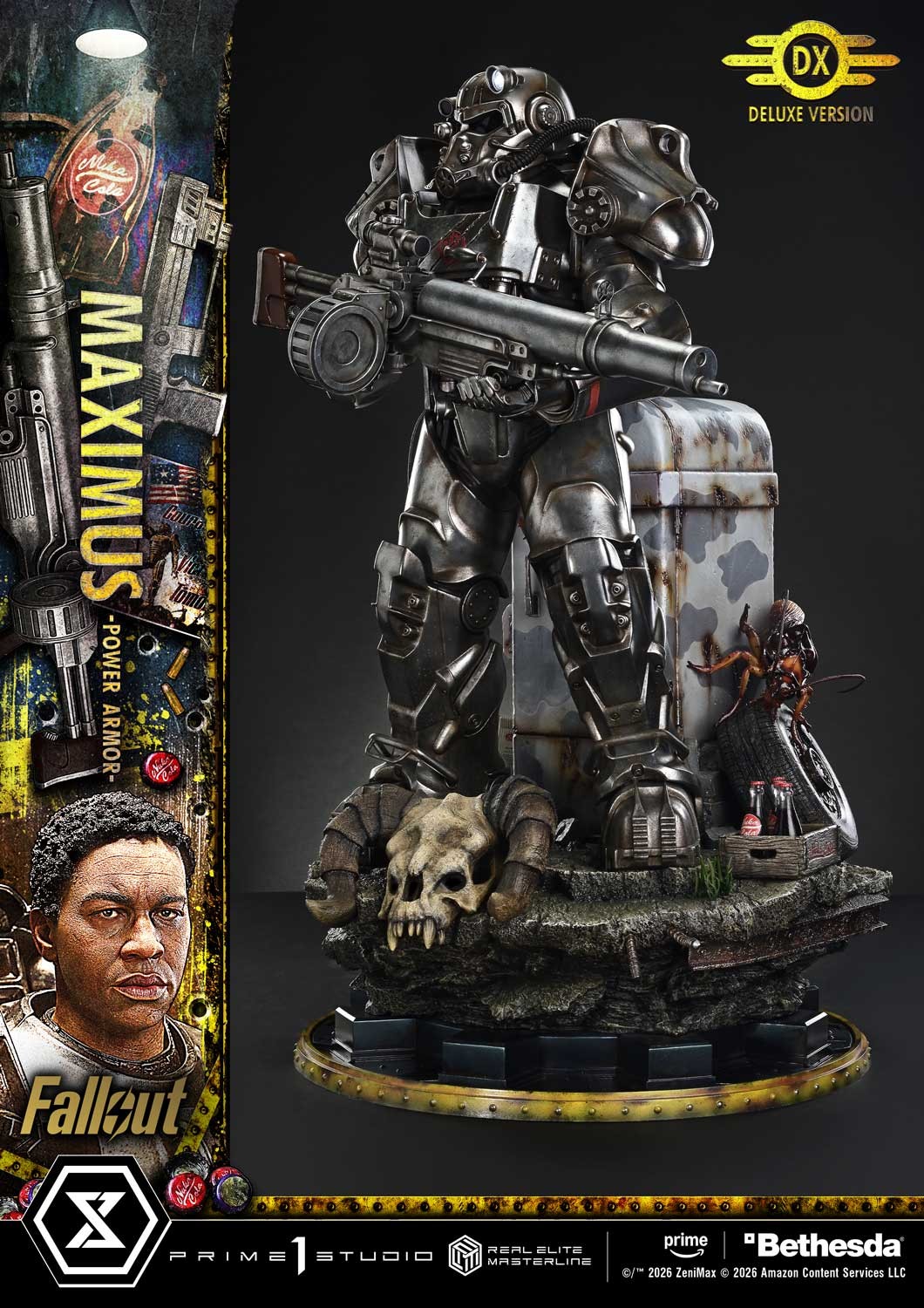 Fallout Maximus Power Armor (Deluxe Bonus Version) Quarter Scale Statue  (Prototype Shown) View 11