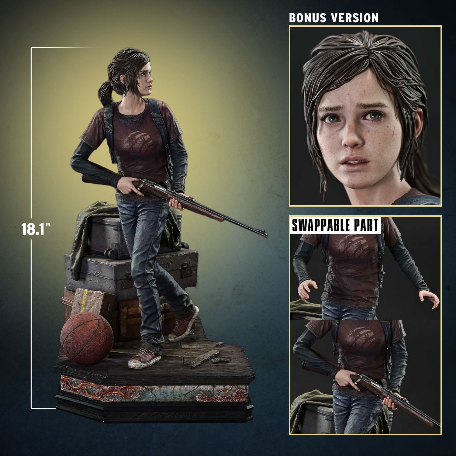 The Last of Us Ellie (Bonus Version) Quarter Scale Statue  (Prototype Shown) View 2