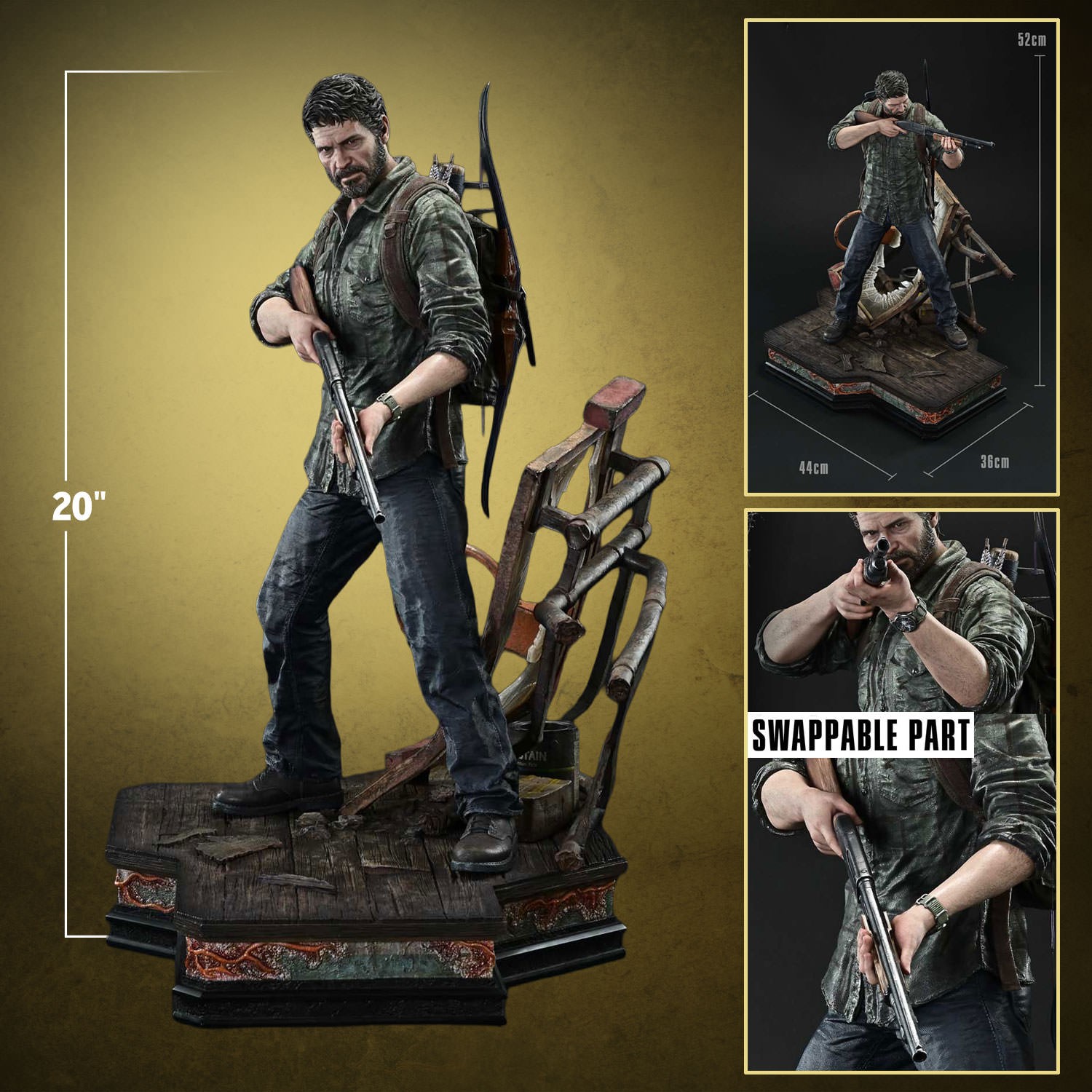 The Last of Us Joel Quarter Scale Statue  (Prototype Shown) View 2
