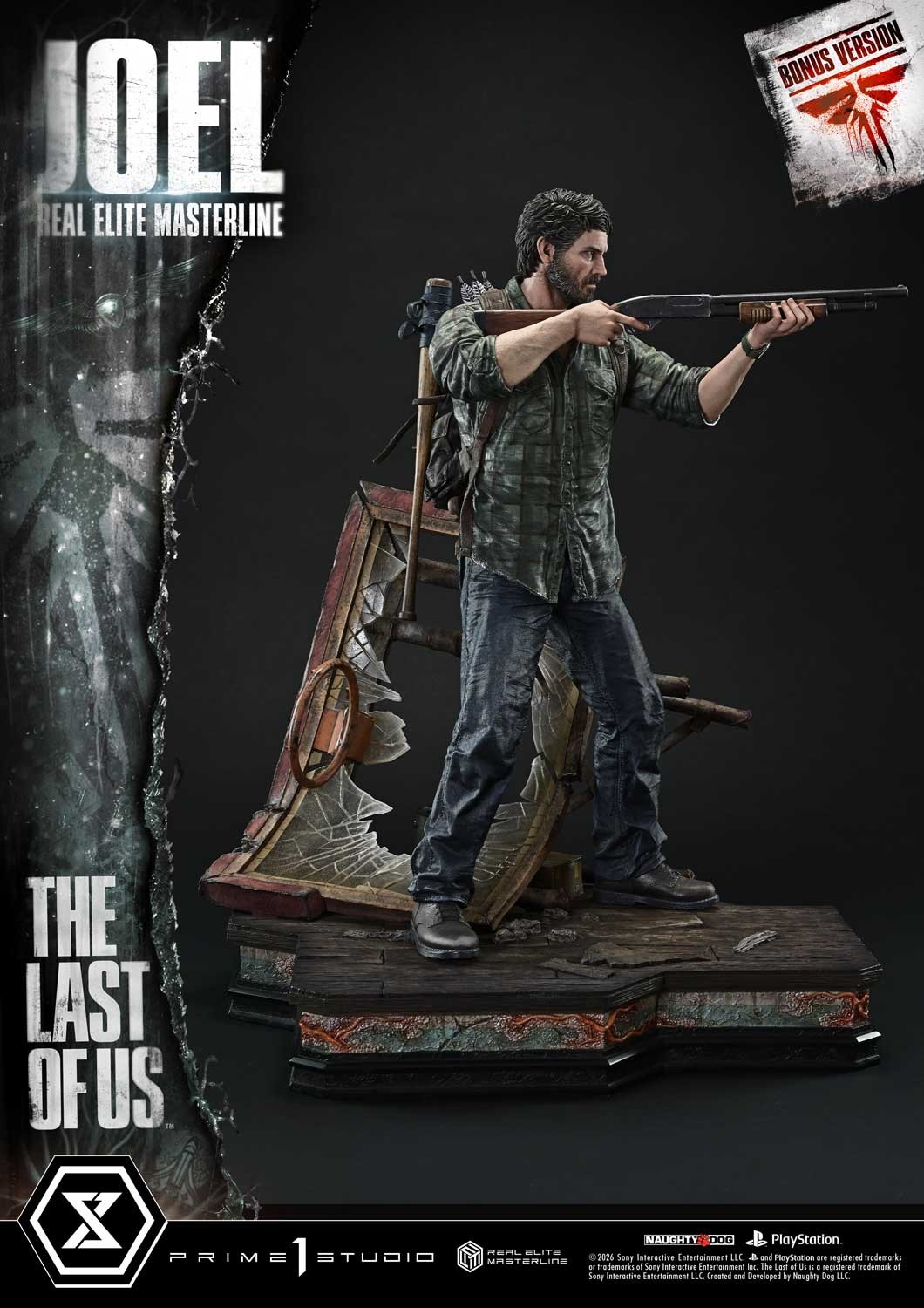 The Last of Us Joel (Bonus Version) Quarter Scale Statue  (Prototype Shown) View 7