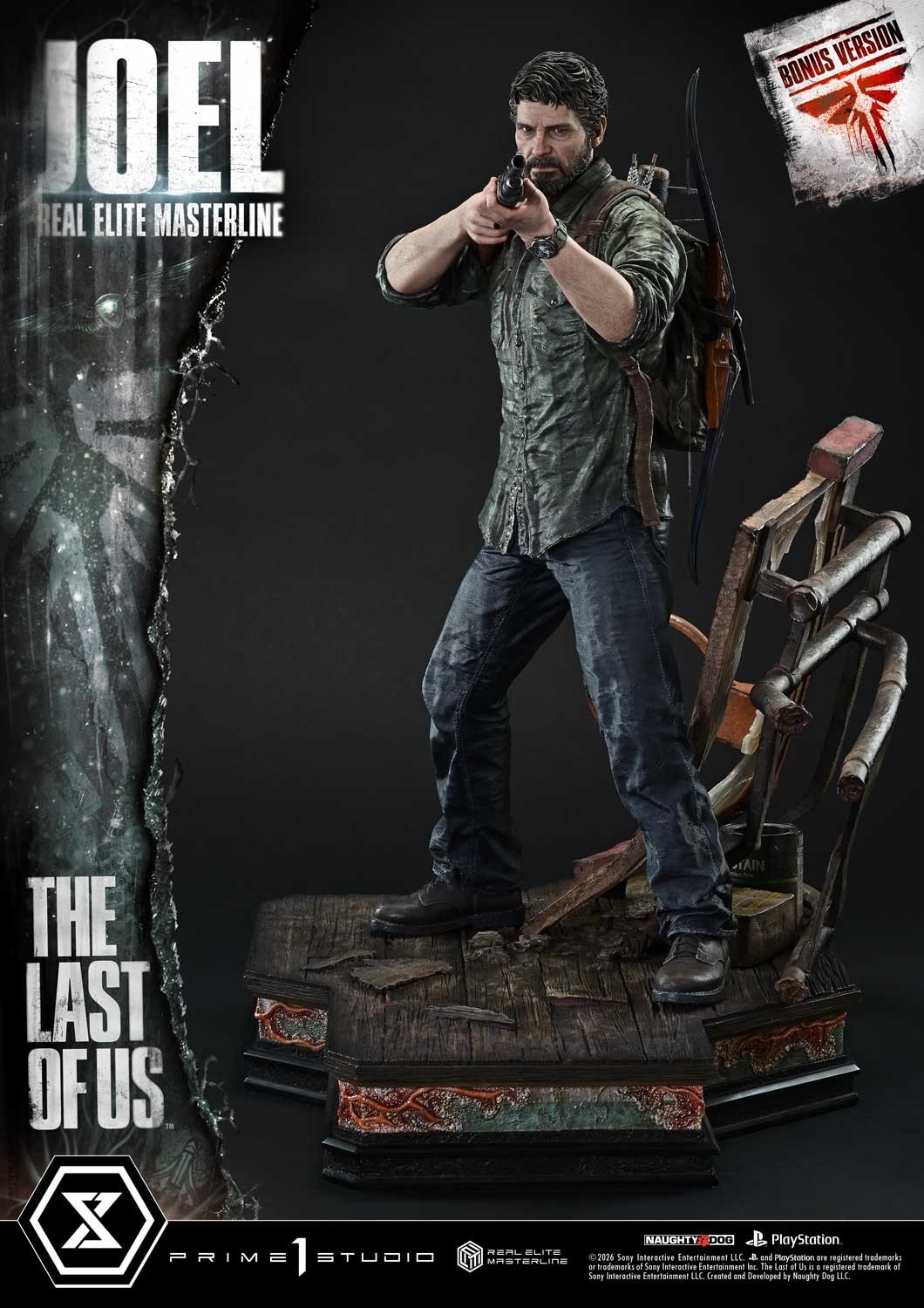 The Last of Us Joel (Bonus Version) Quarter Scale Statue  (Prototype Shown) View 8