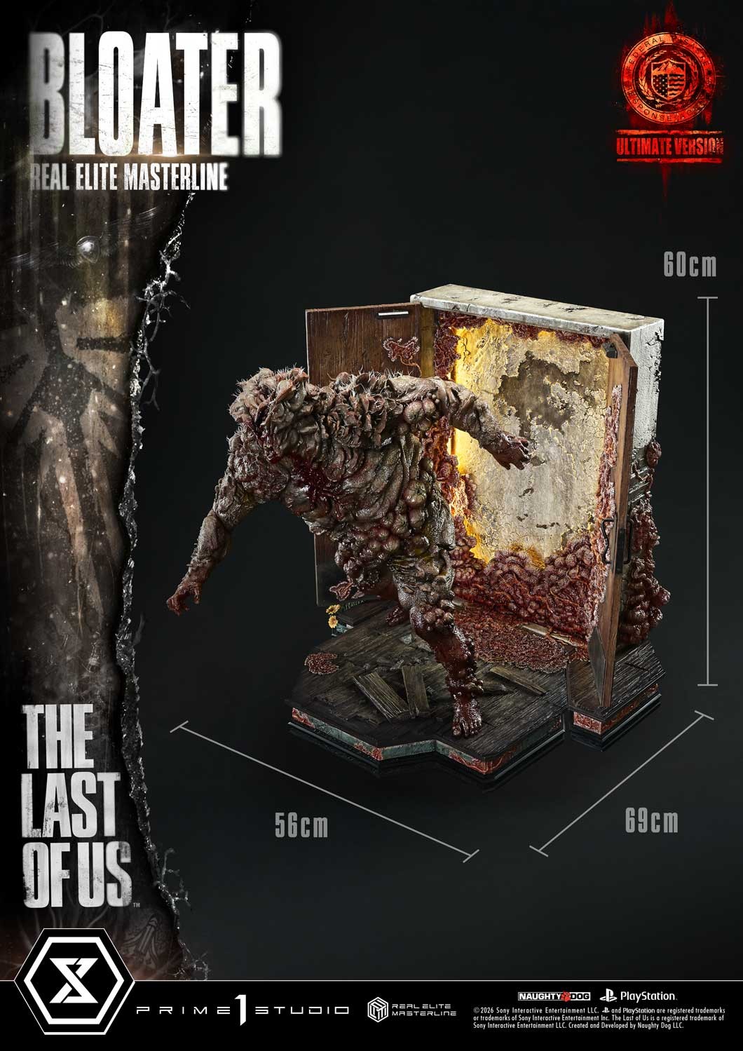 The Last of Us Bloater (Ultimate Version) Quarter Scale Statue  (Prototype Shown) View 14