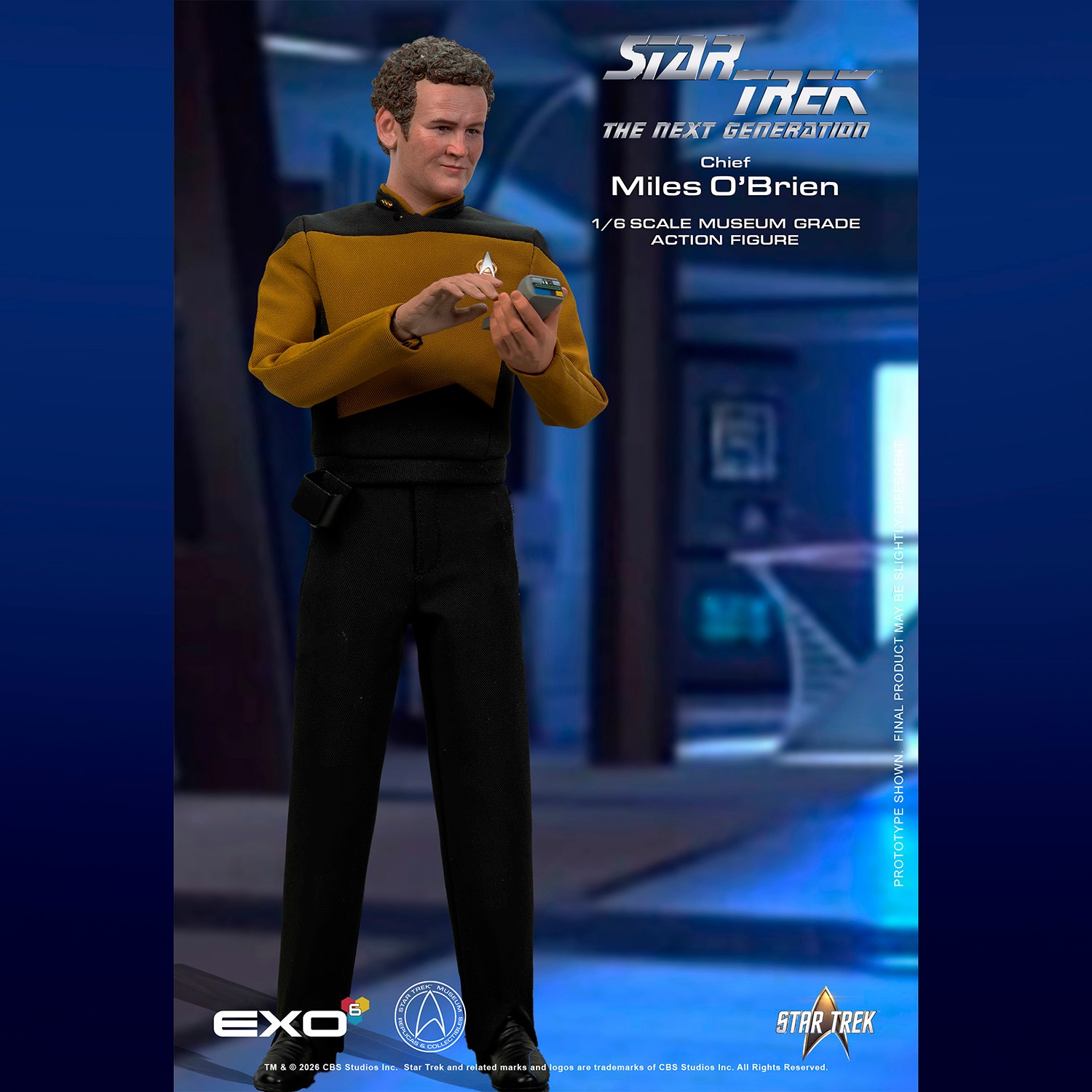 Star Trek Transporter Chief Miles O'Brien (Essential Version) Sixth Scale Figure  (Prototype Shown) View 3