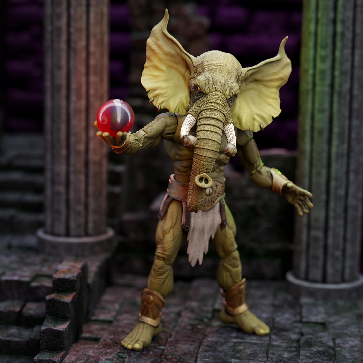 Conan Young Conan and Yag Kosha Action Figure  (Prototype Shown) View 4