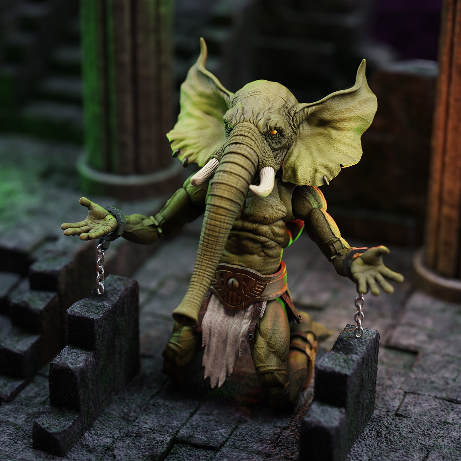 Conan Young Conan and Yag Kosha Action Figure  (Prototype Shown) View 9
