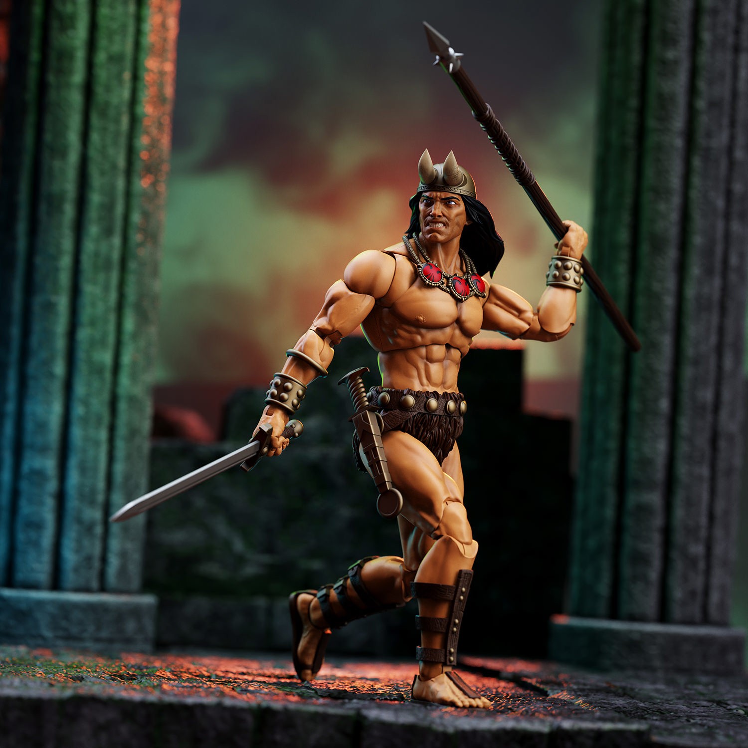 Conan Young Conan and Yag Kosha Action Figure  (Prototype Shown) View 6