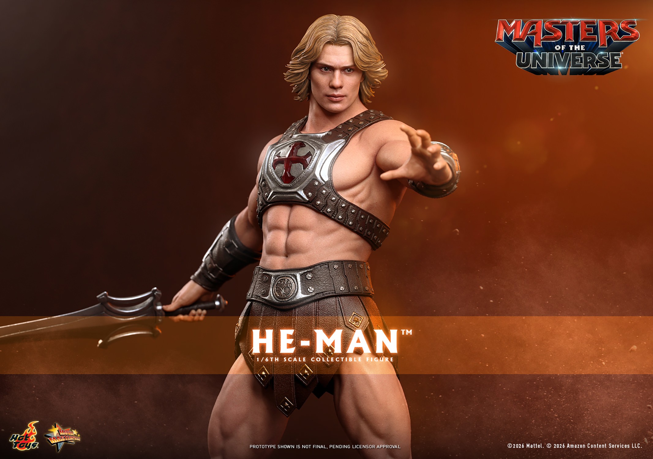 Masters of the Universe He-Man Sixth Scale Figure  (Prototype Shown) View 1