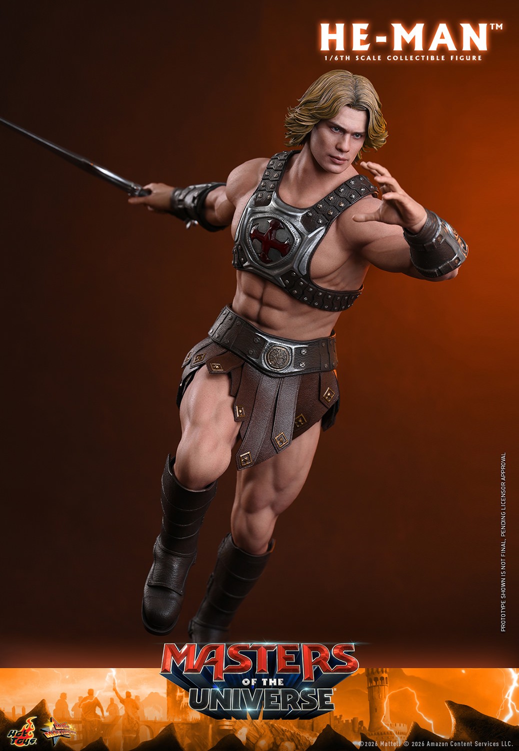 Masters of the Universe He-Man Sixth Scale Figure  (Prototype Shown) View 4