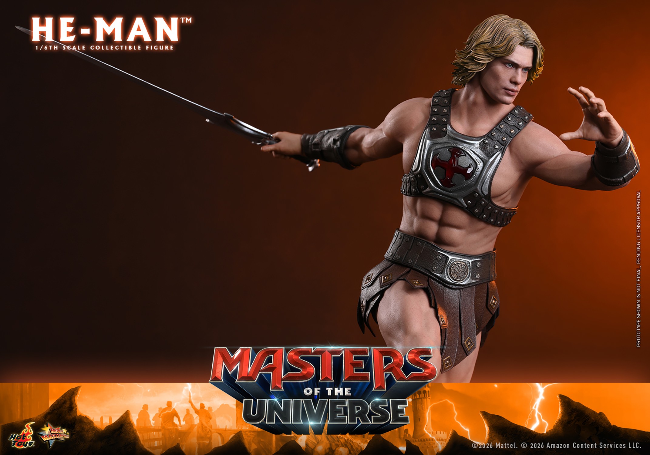 Masters of the Universe He-Man Sixth Scale Figure  (Prototype Shown) View 8