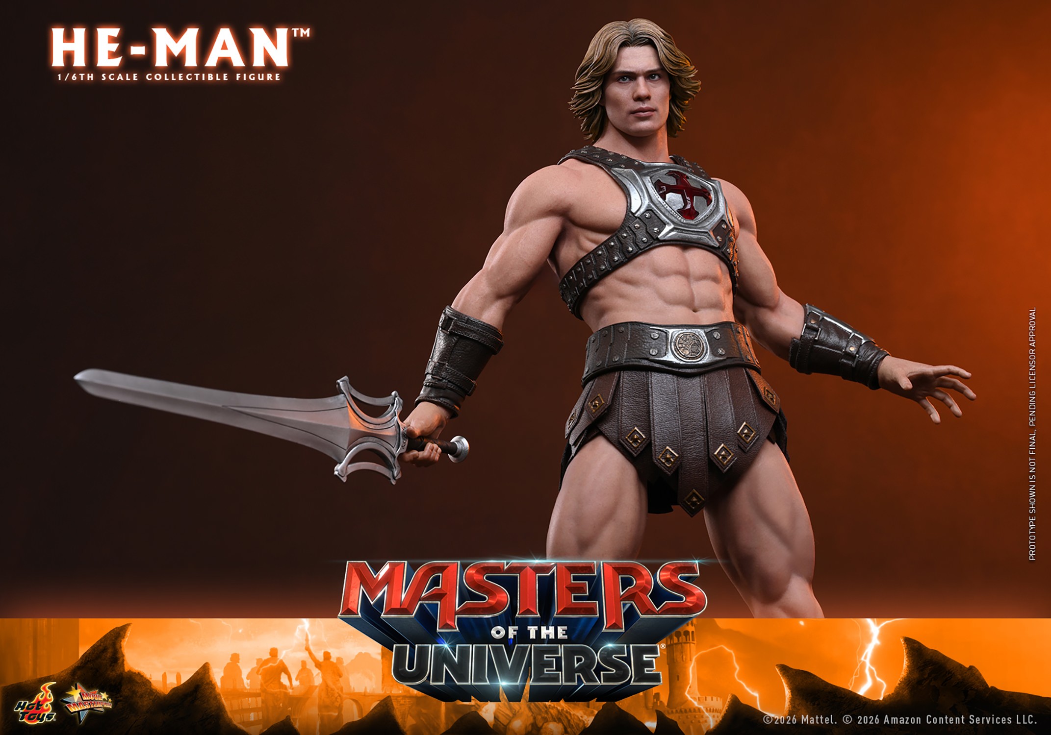 Masters of the Universe He-Man Sixth Scale Figure  (Prototype Shown) View 9