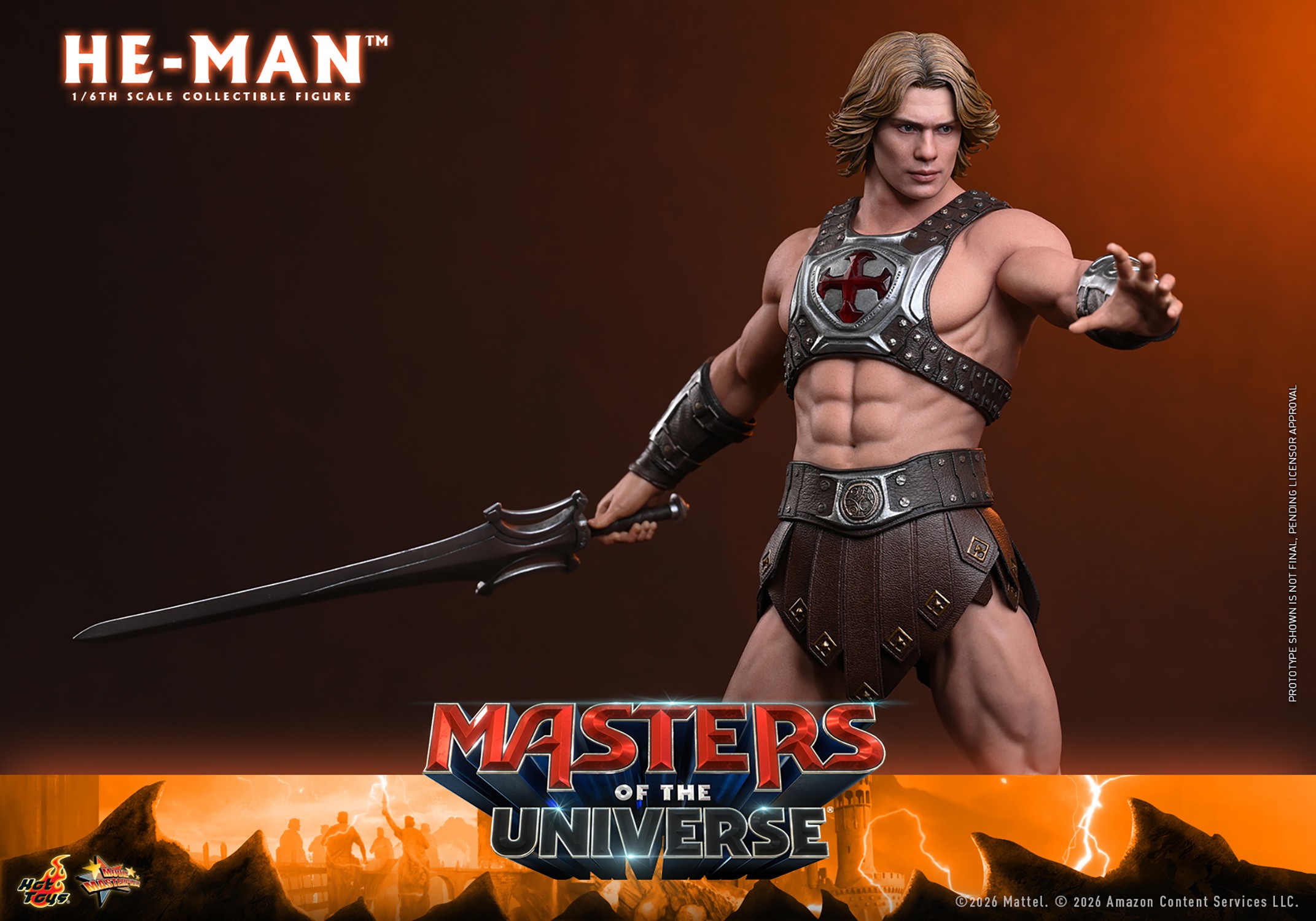 Masters of the Universe He-Man Sixth Scale Figure  (Prototype Shown) View 10
