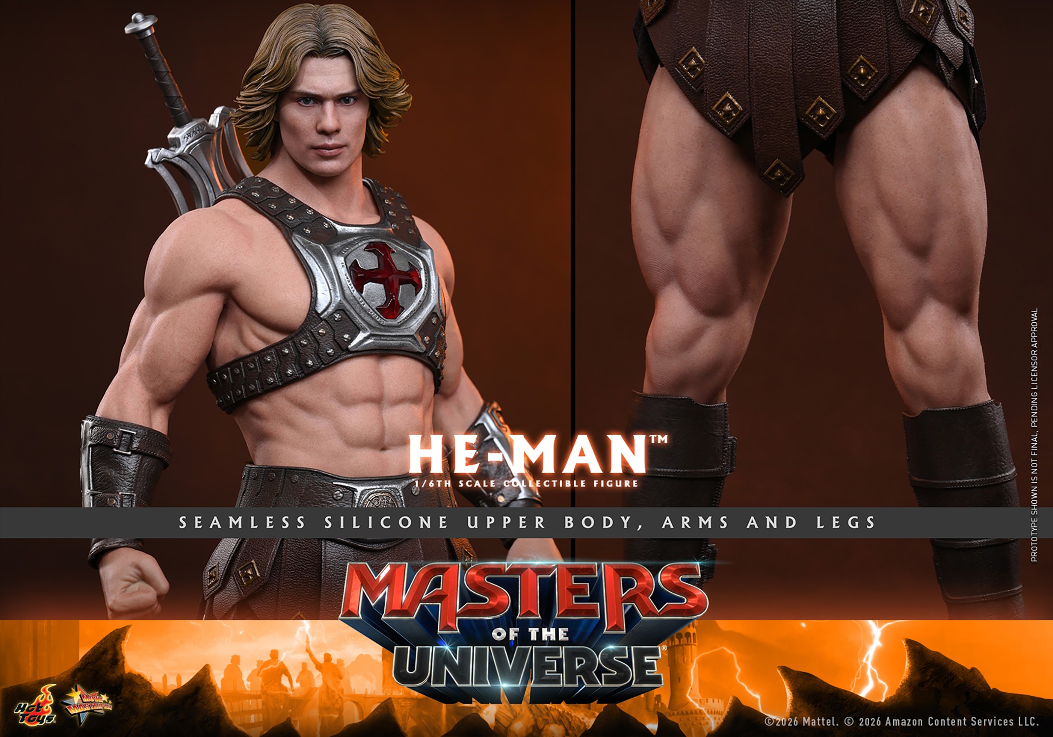 Masters of the Universe He-Man Sixth Scale Figure  (Prototype Shown) View 21