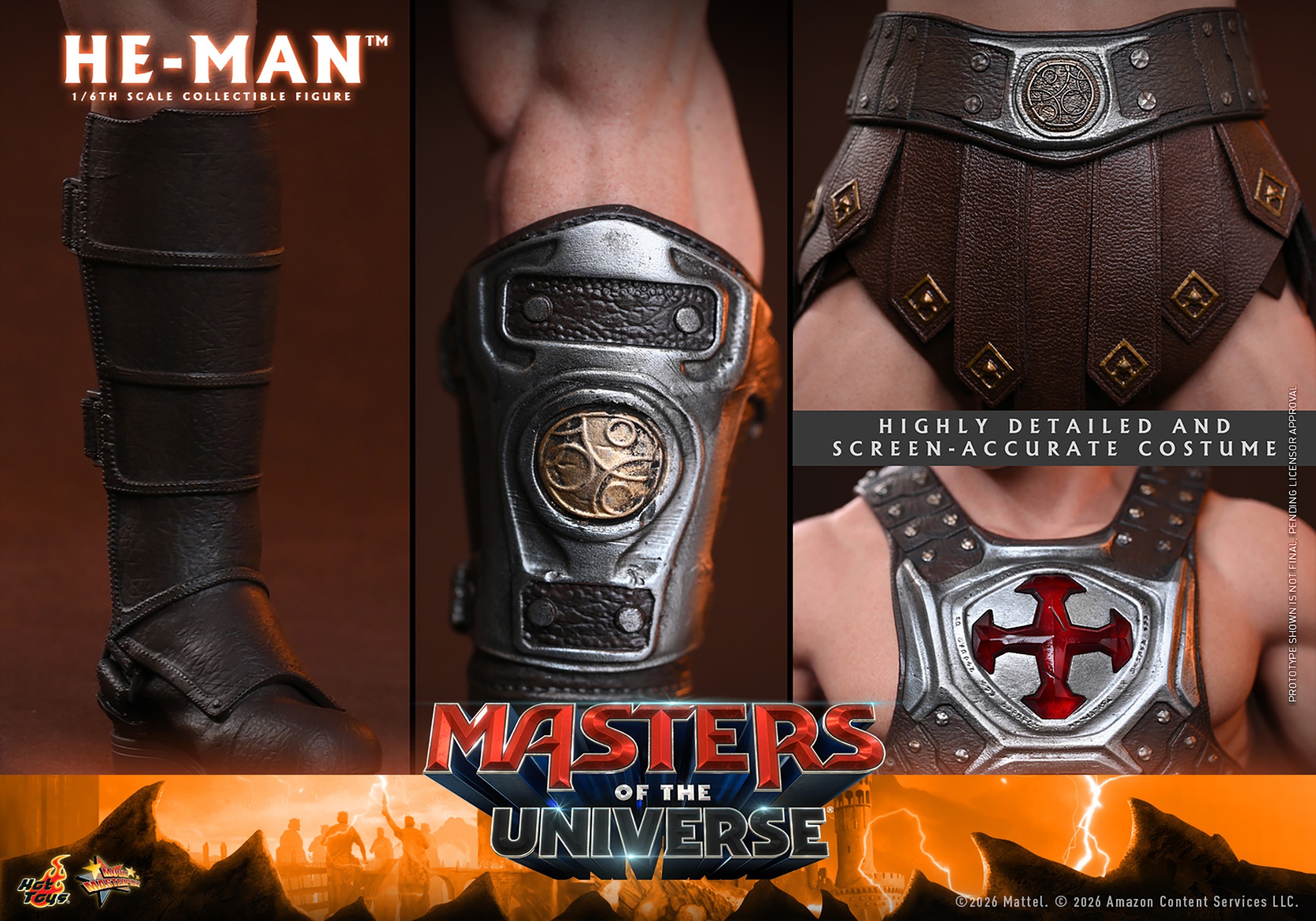 Masters of the Universe He-Man Sixth Scale Figure  (Prototype Shown) View 22