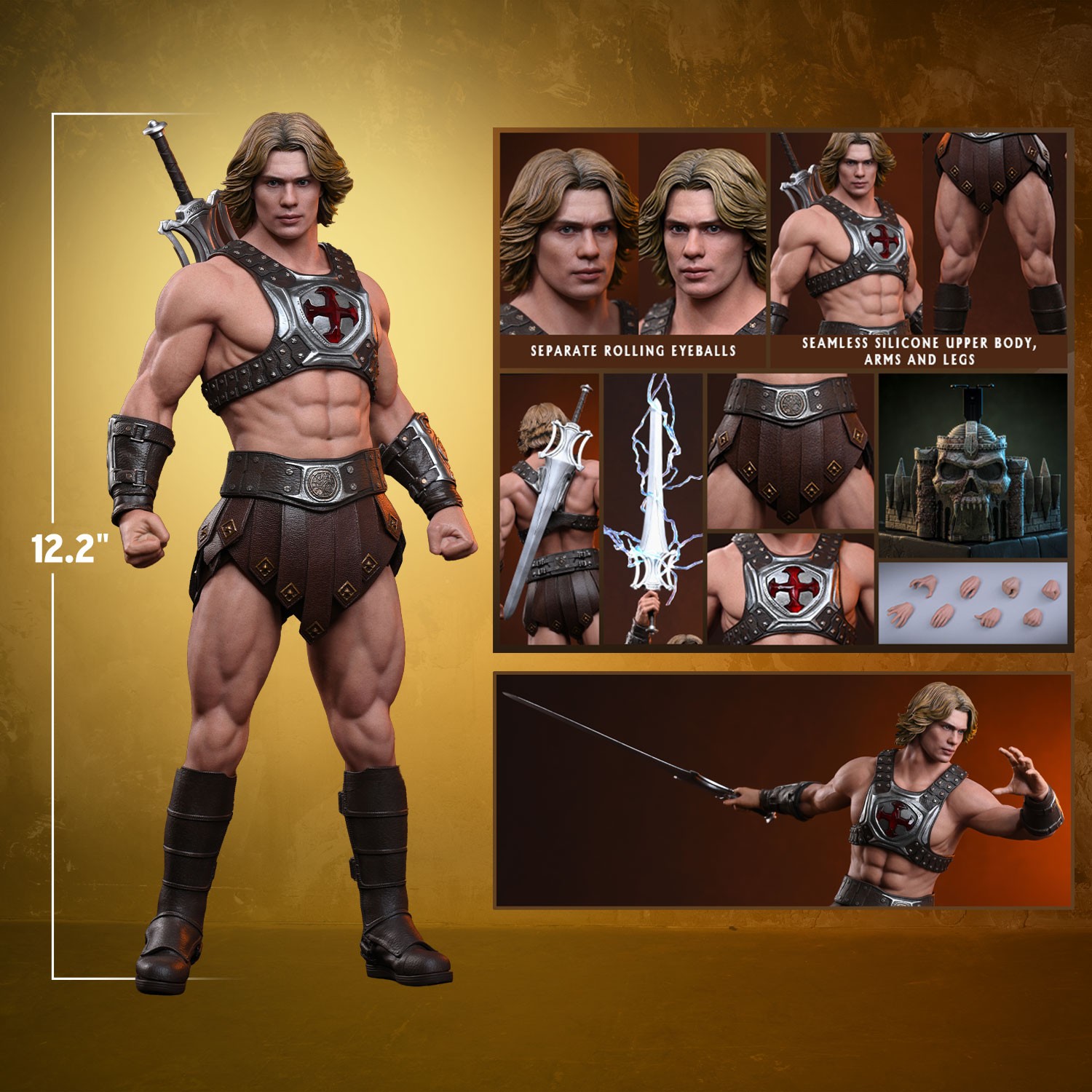 Masters of the Universe He-Man Sixth Scale Figure  (Prototype Shown) View 2