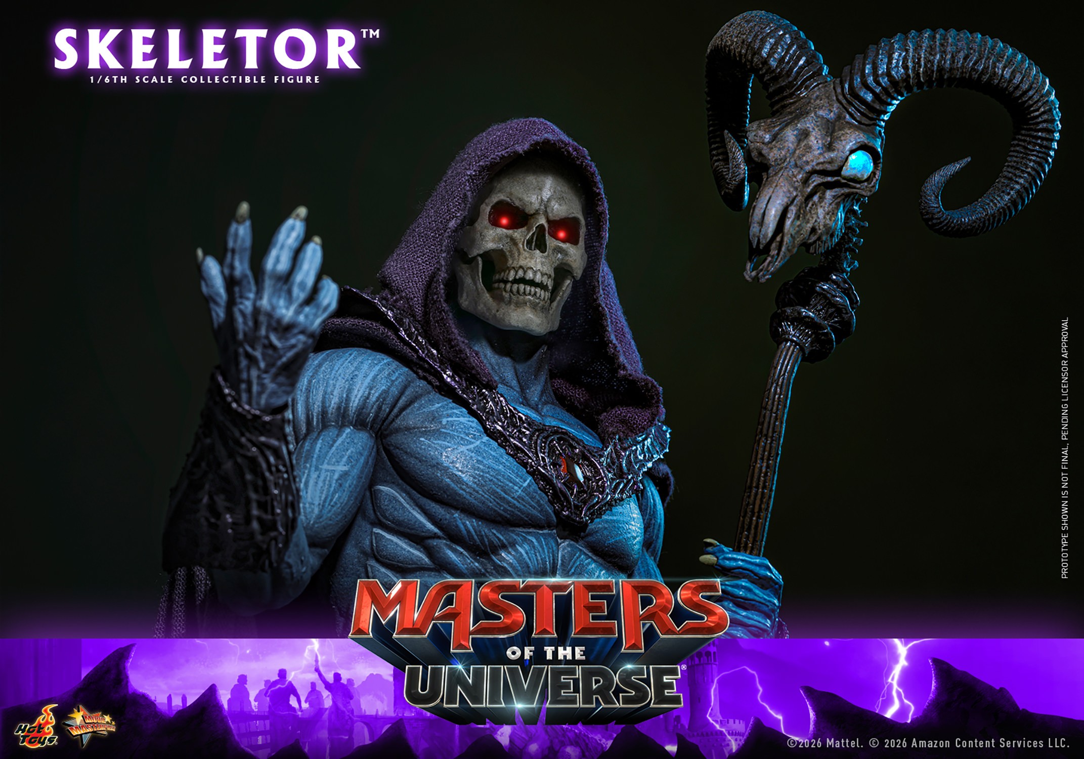 Masters of the Universe Skeletor Sixth Scale Figure  (Prototype Shown) View 9